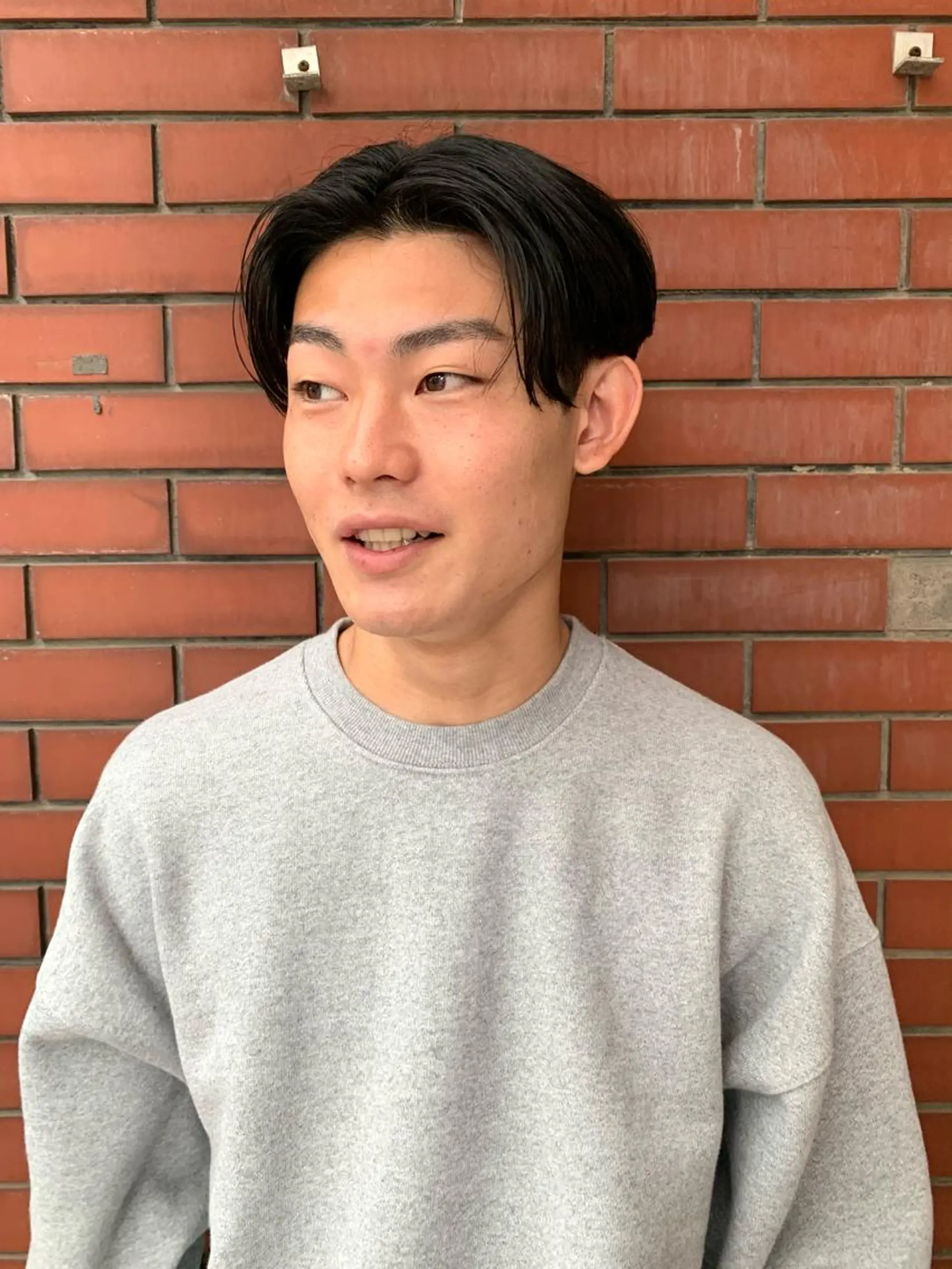 メンズ センターパート カット パーマ スパイキーパーマ 柏NO1 藤本葉のヘアスタイル