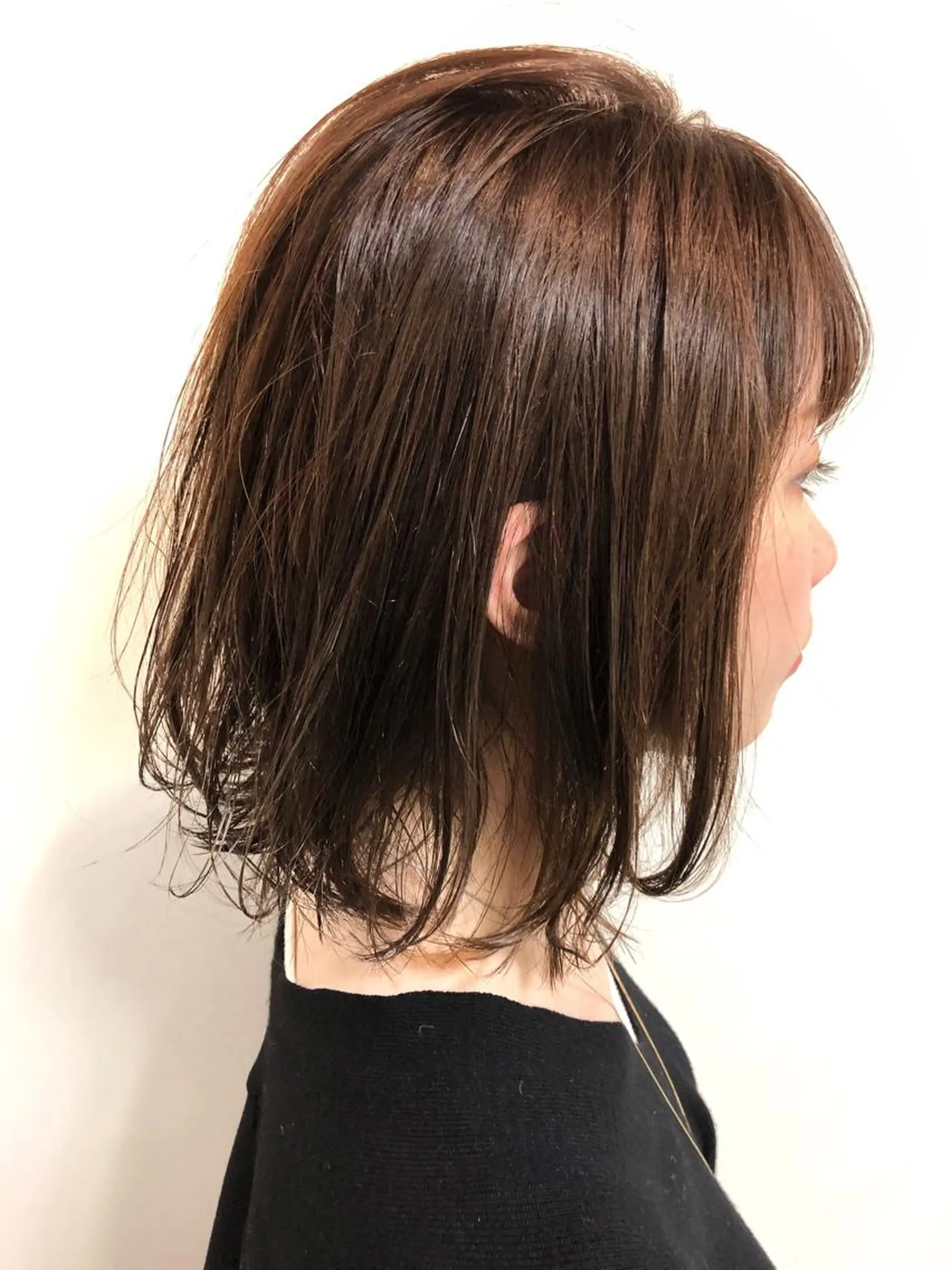 ミディアム カラー パーマ ヘアアレンジ ベージュカラー フォギーベージュ Mira by greenのヘアスタイル