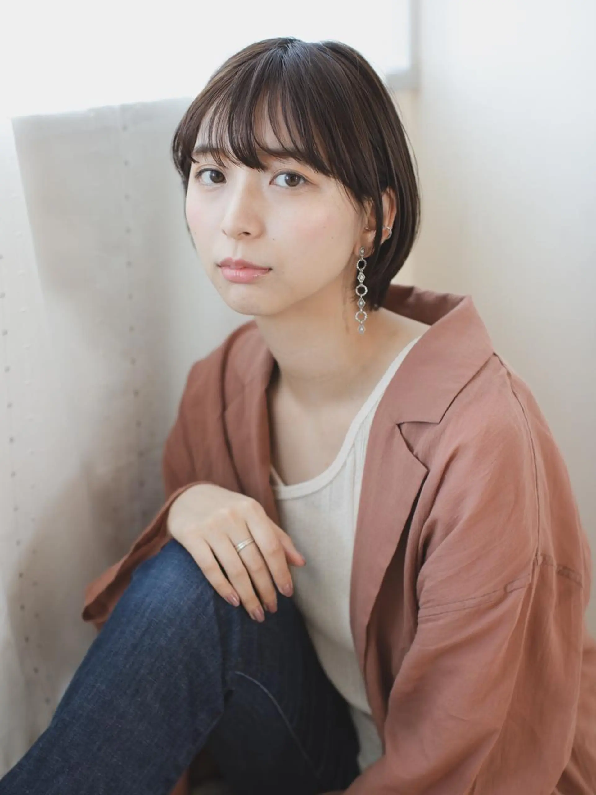 ショート カラー ヘアカラー トリートメント ボブウルフ／ボブ Satsuki【名駅のヘアスタイル