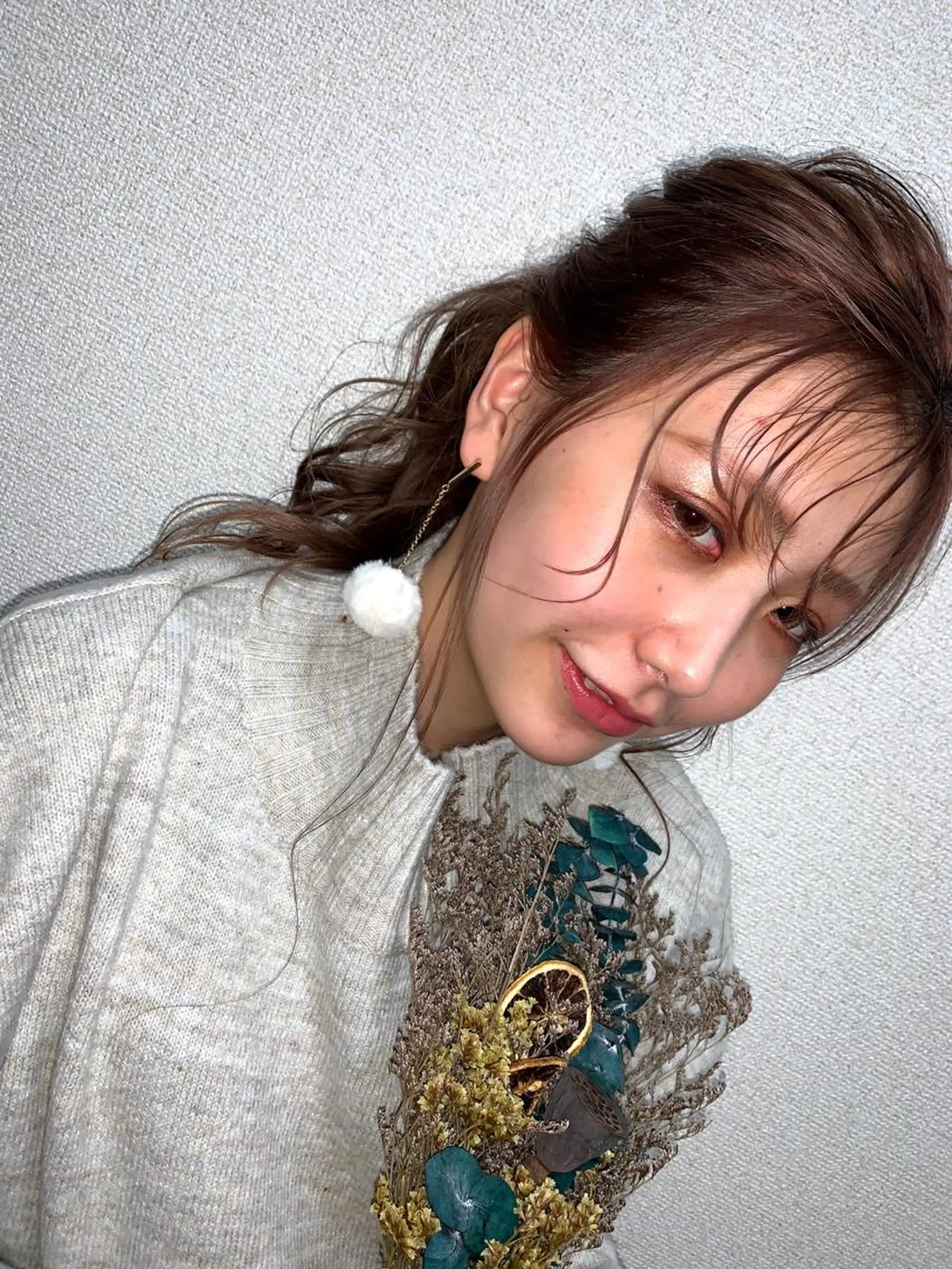 ミディアム カラー ヘアアレンジ パーマ トリートメント ✄個性を生かす✄ 𝒉a𝒓u𝒏aのヘアスタイル