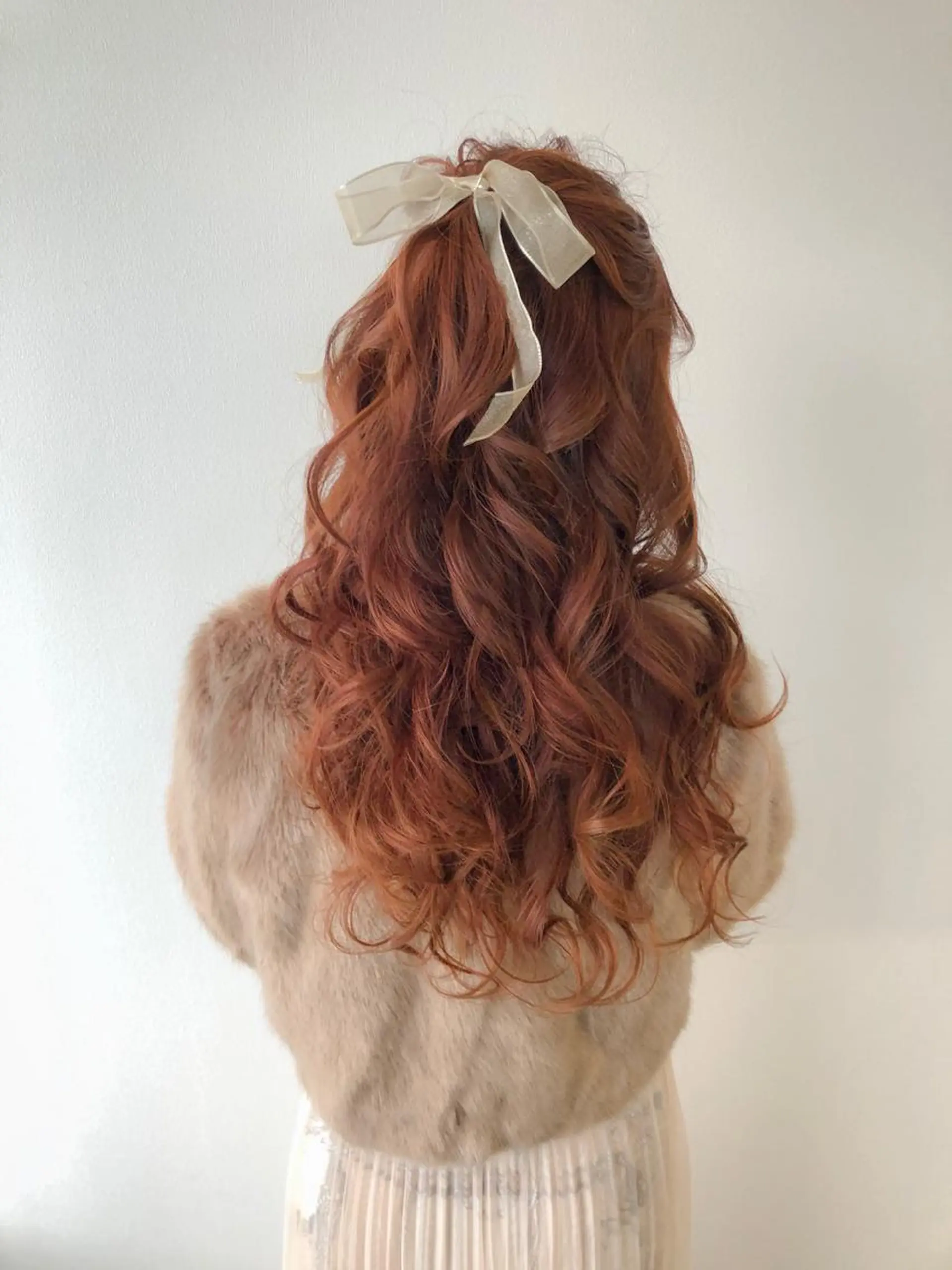 ロング カラー ヘアアレンジ オレンジ autre所属・大久保 ひでなりのヘアスタイル