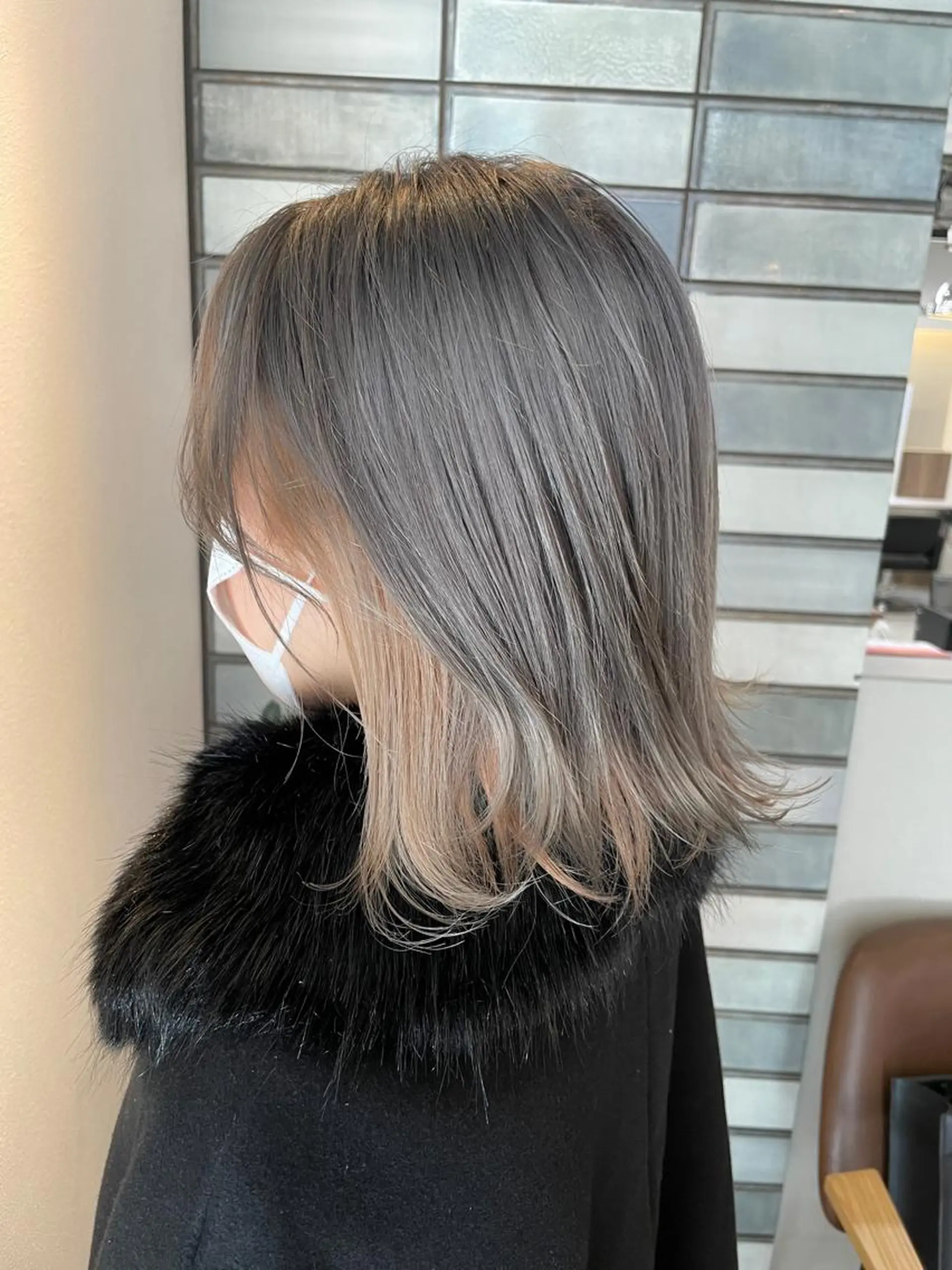 ミディアム カラー ヘアカラー トリートメント 福永速人 /メンズパーマのヘアスタイル