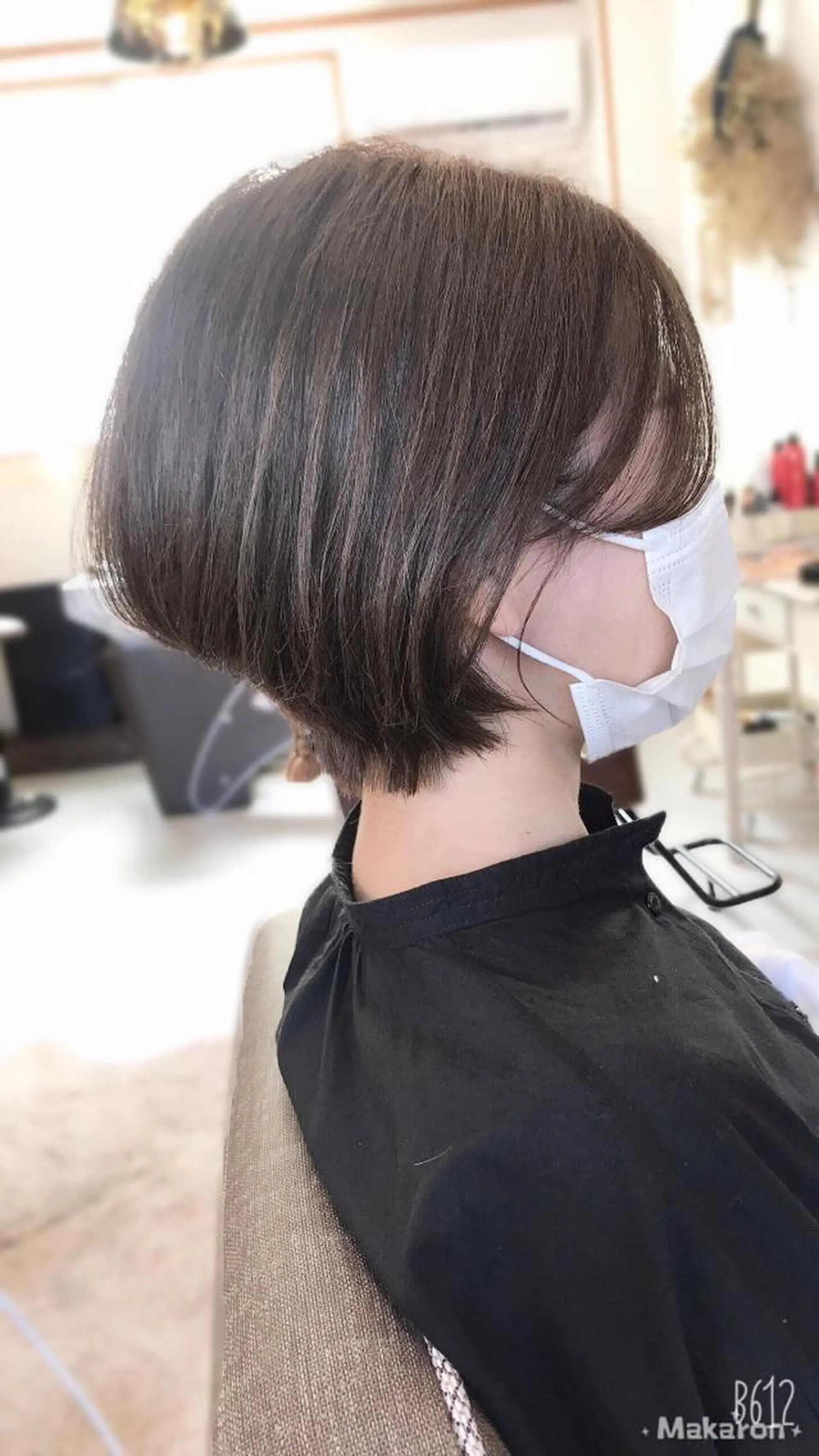 ショート カラー ショートボブ ケアカラー グレージュ ボブ ショートヘア hair works raptureのヘアスタイル