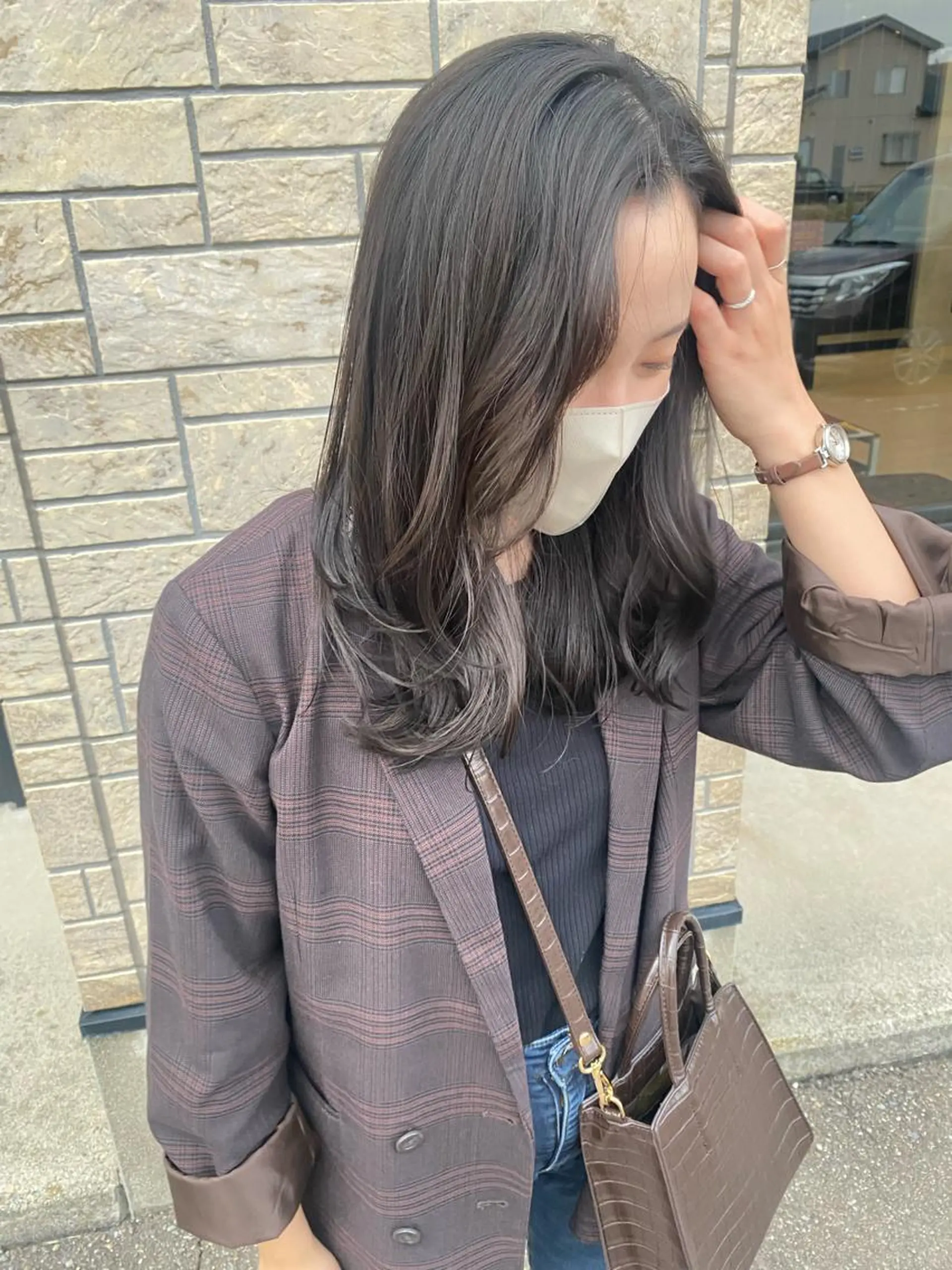 セミロング カラー 髪質改善 トリートメント FIORE hair design所属・山根 奈緒のマツエク・マツパデザイン