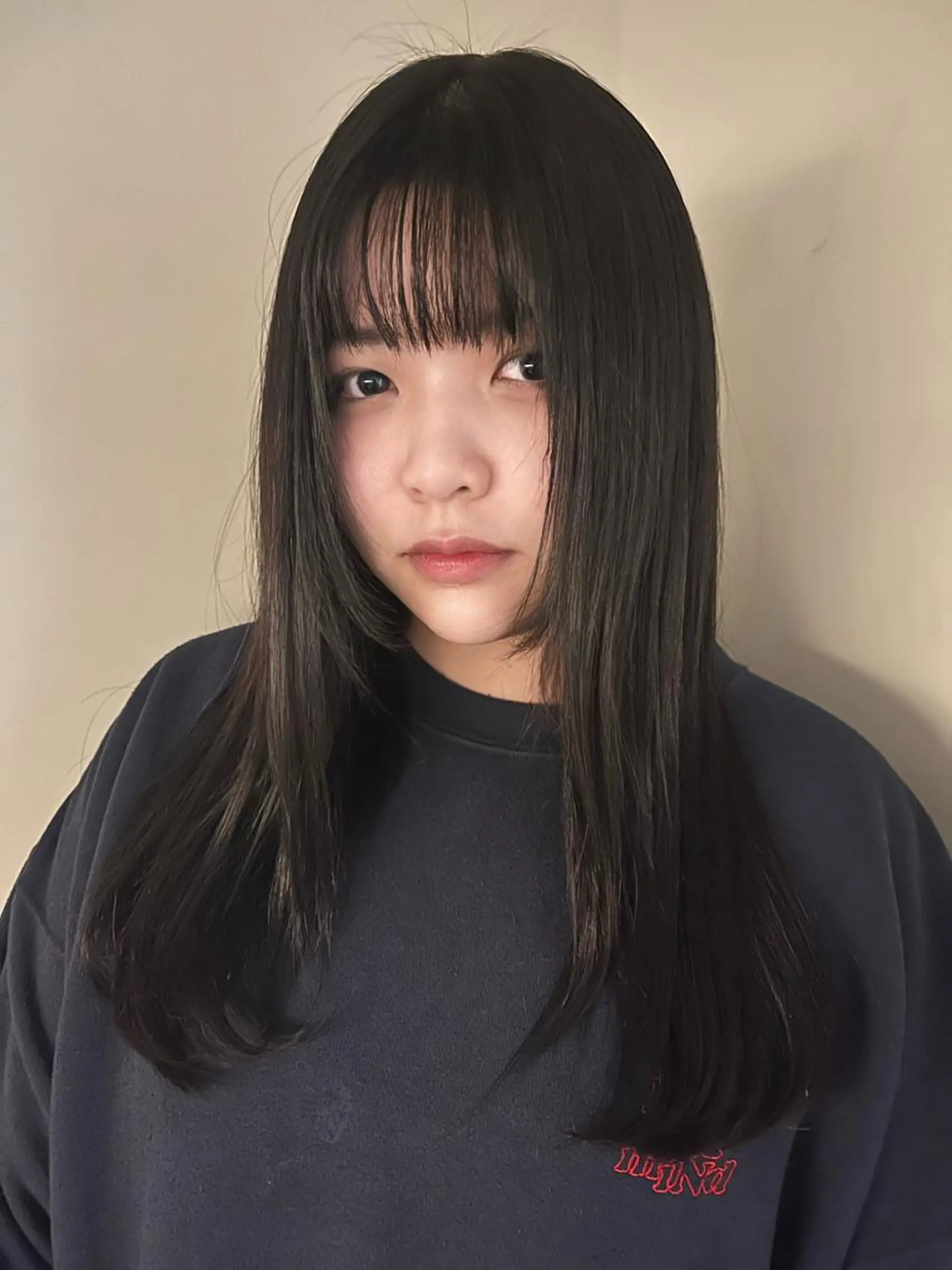 ロング ヘアカラー トリートメント SIKI yuuna モテ韓国ヘア☁️のヘアスタイル