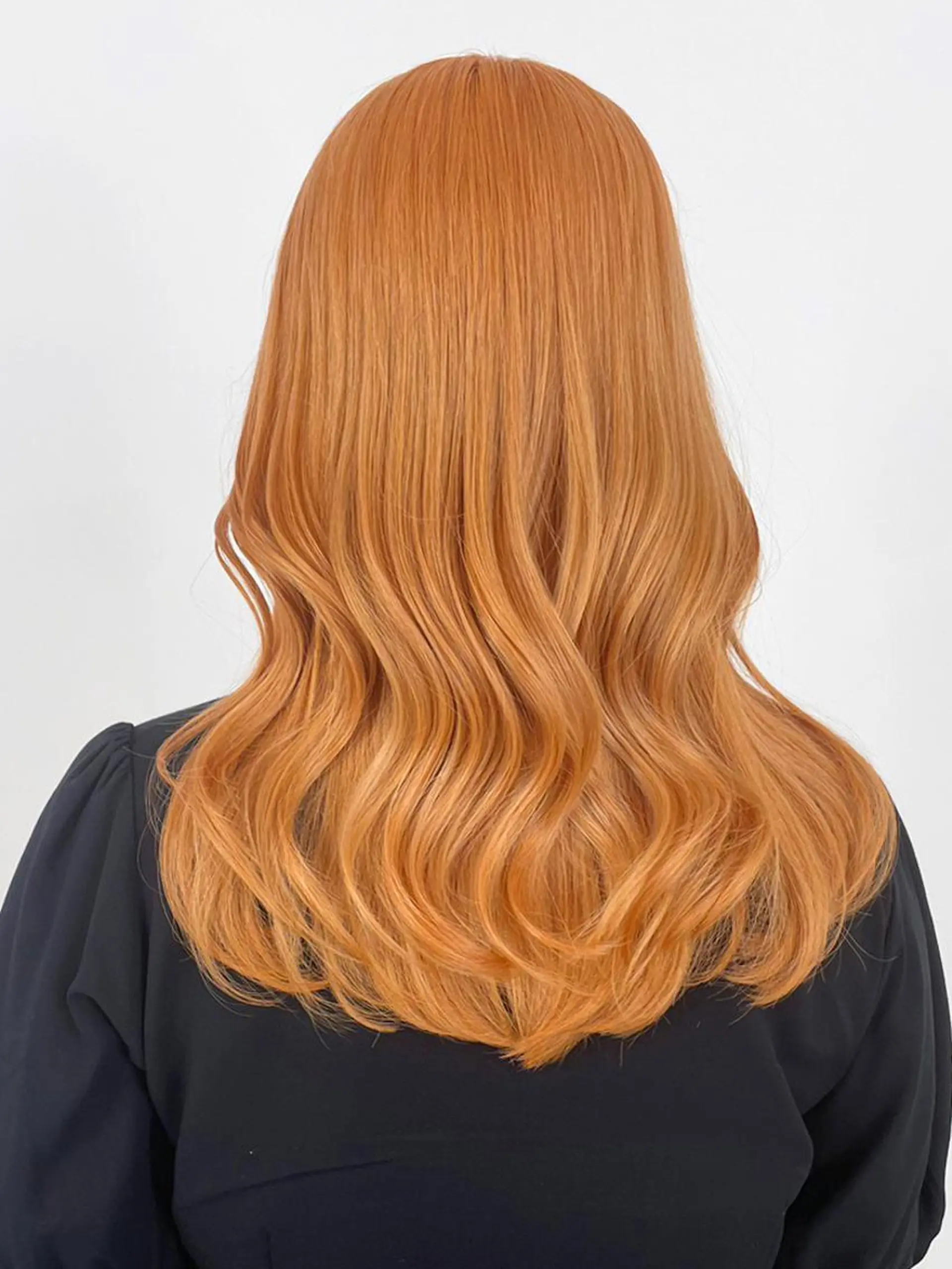 セミロング カラー オレンジ カット ヘアカラー トリートメント ITbyALBUM 松戸のヘアスタイル