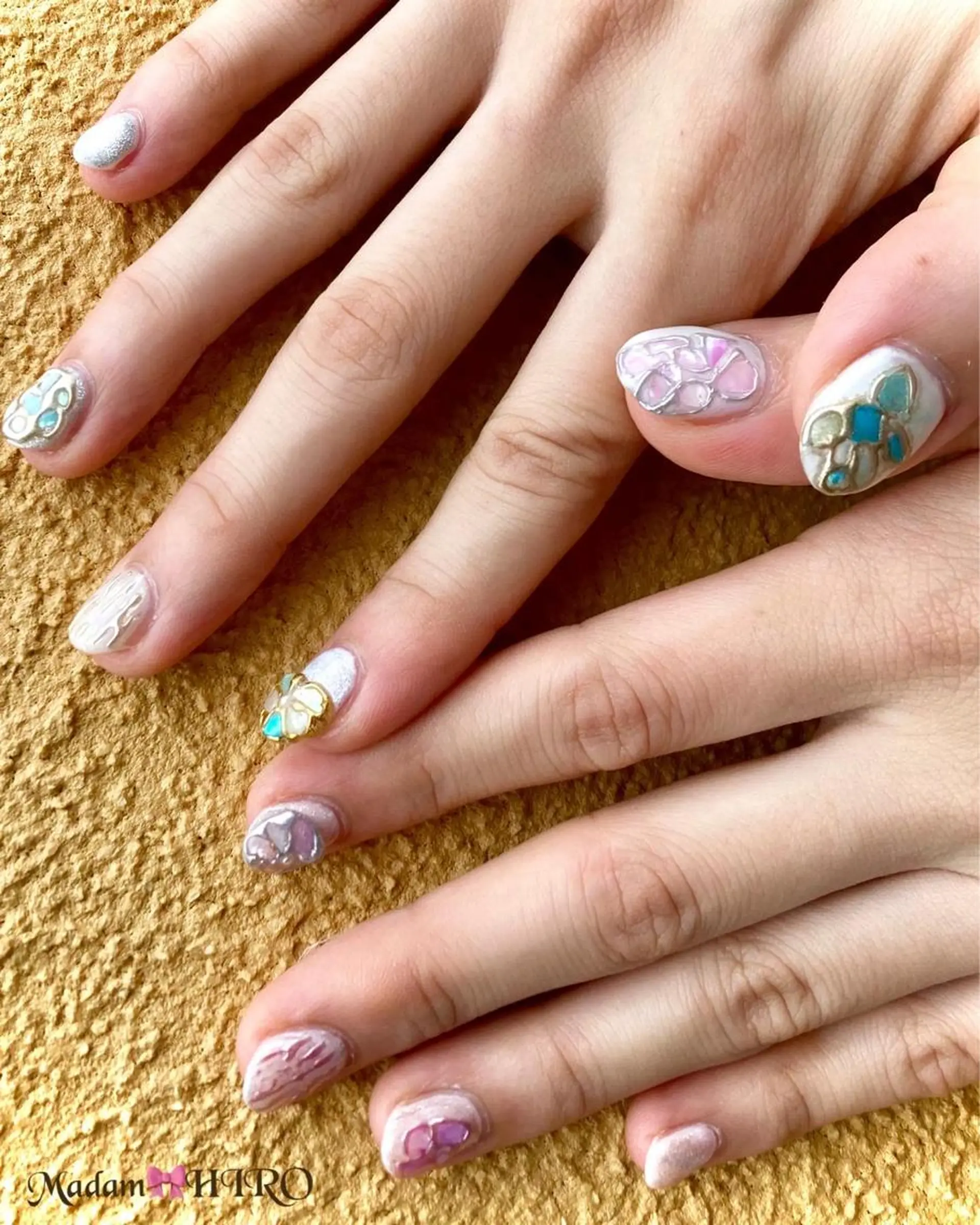 ネイル ミラーネイル Lianネイル 寛子Lianのネイルデザイン