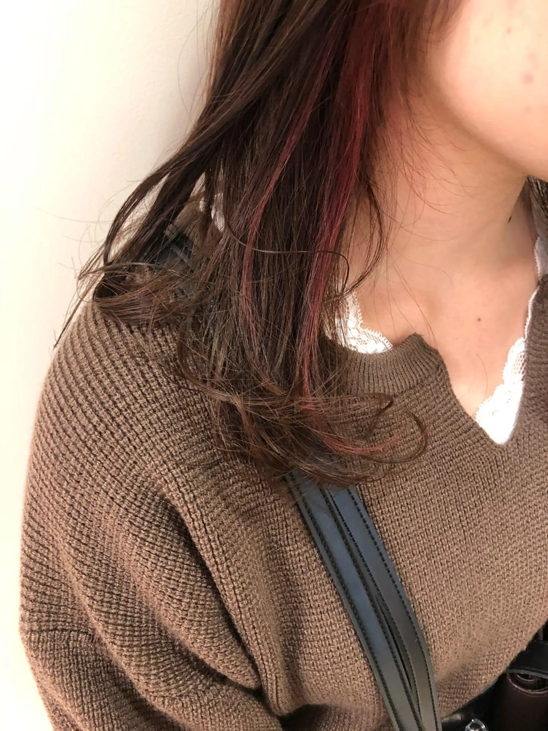 セミロング カラー イヤリングカラー 似合わせ.ﾍｱｾｯﾄ 得意🌹井上美沙のヘアスタイル