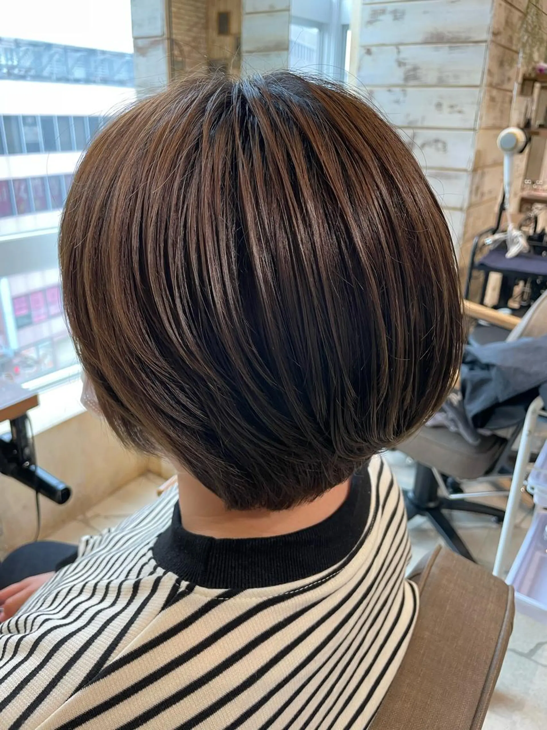 ショート カラー オリーブカラー スリールヘアー所属・🖤nako/艶髪/ 透明感カラー🖤のヘアスタイル