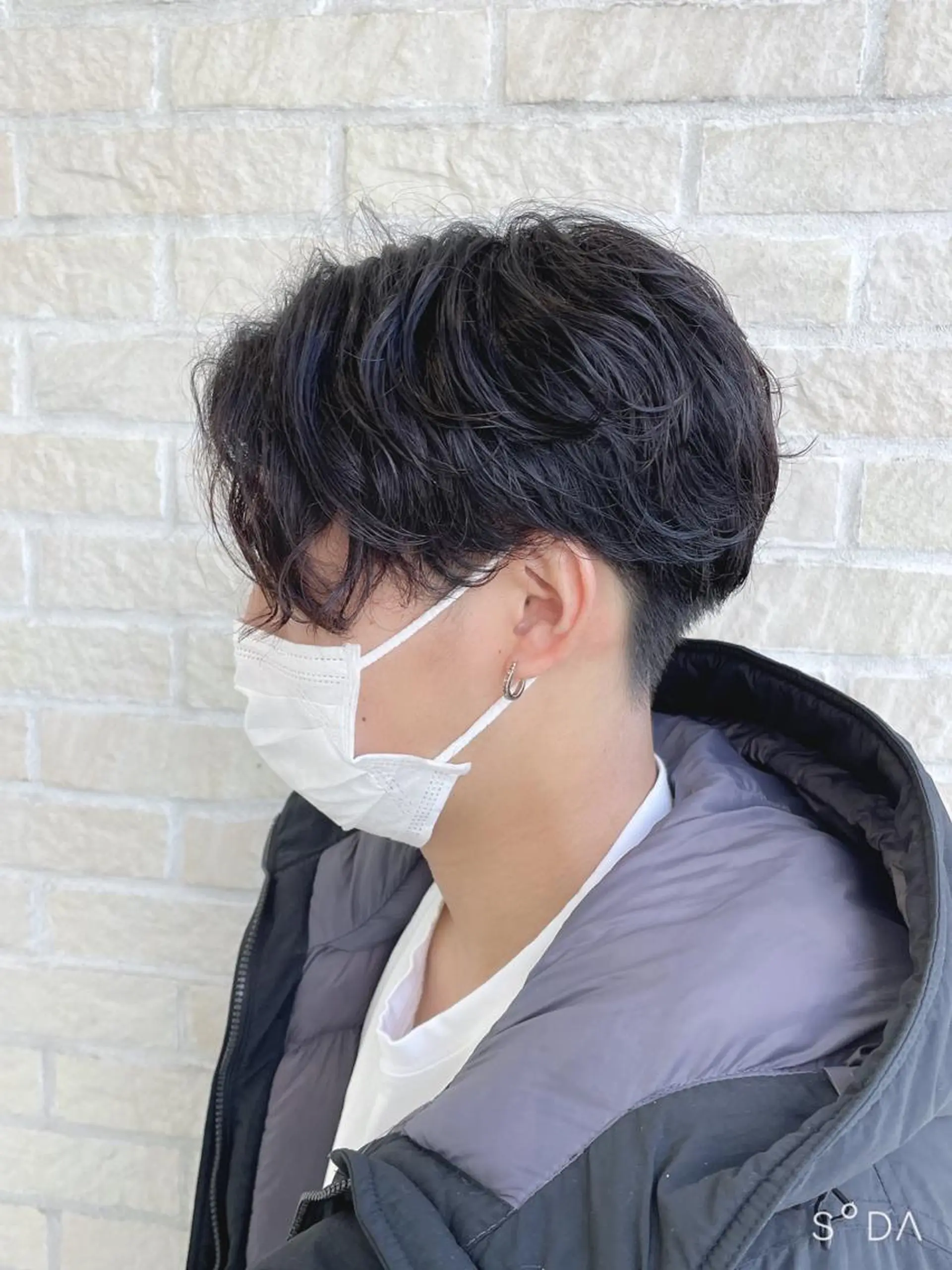 ショート パーマ メンズ 🪞髪質改善カラー× レイヤー河村真聖🪞のヘアスタイル