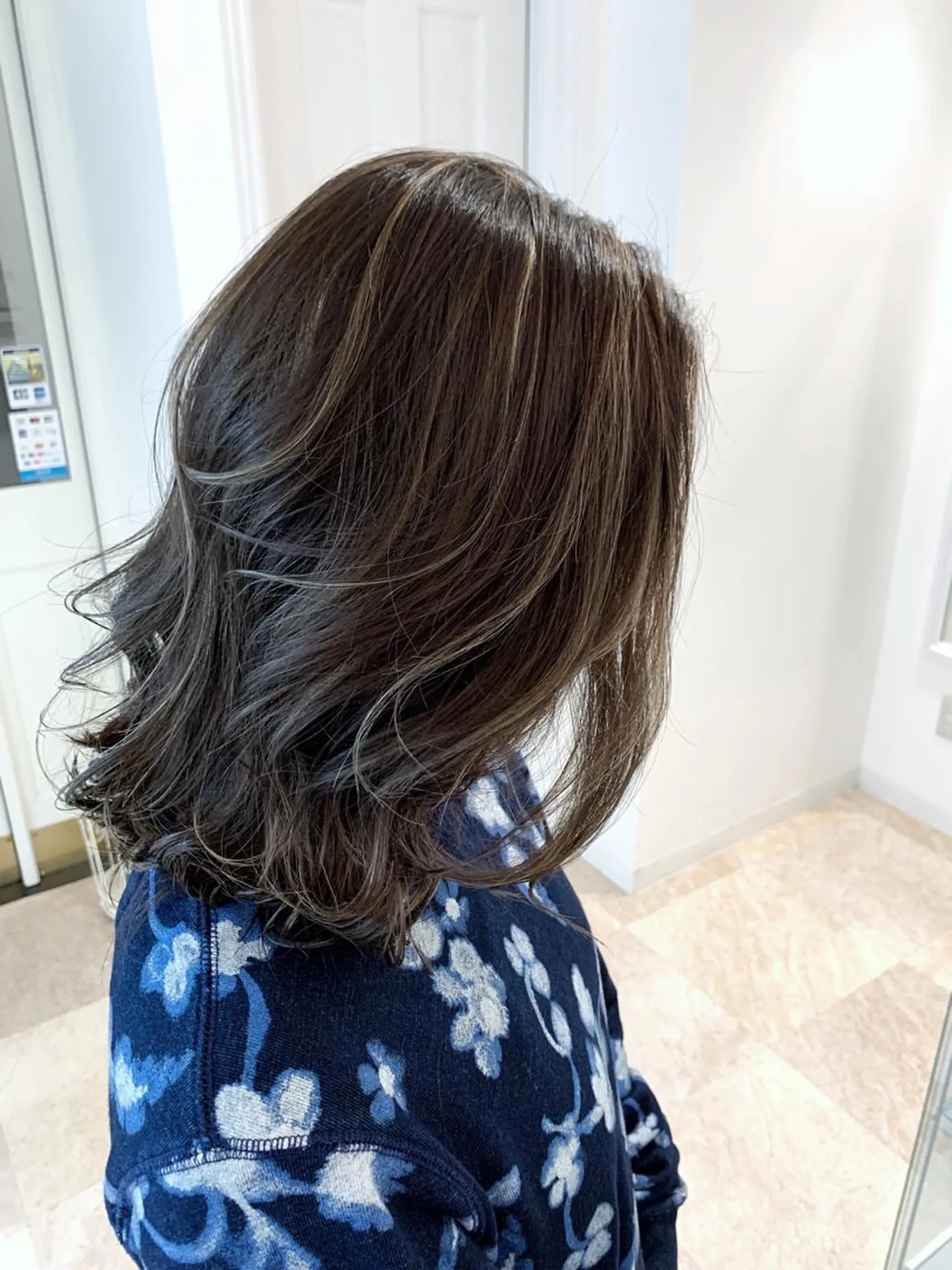 ミディアム カラー カット ヘアカラー トリートメント SALOWIN名古屋本山店所属・🍀ナガヤマ ヒデアキ🍀のヘアスタイル