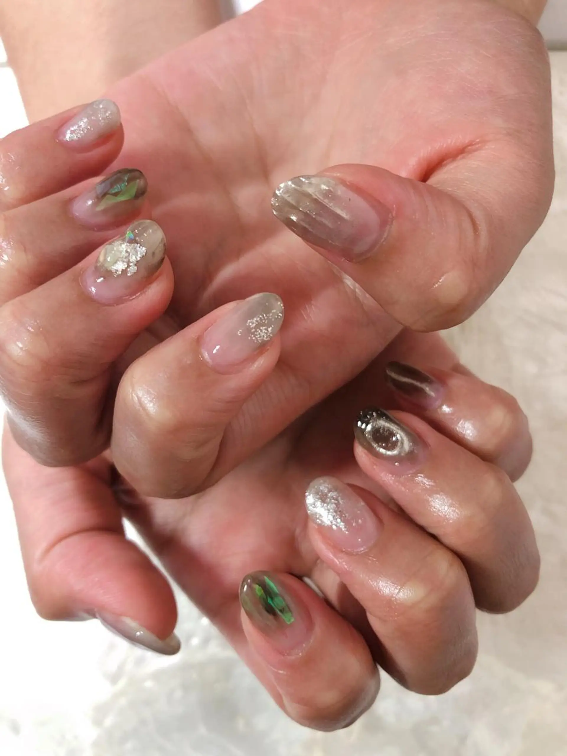 ネイル ニュアンスネイル kiki nail 二子玉川のネイルデザイン