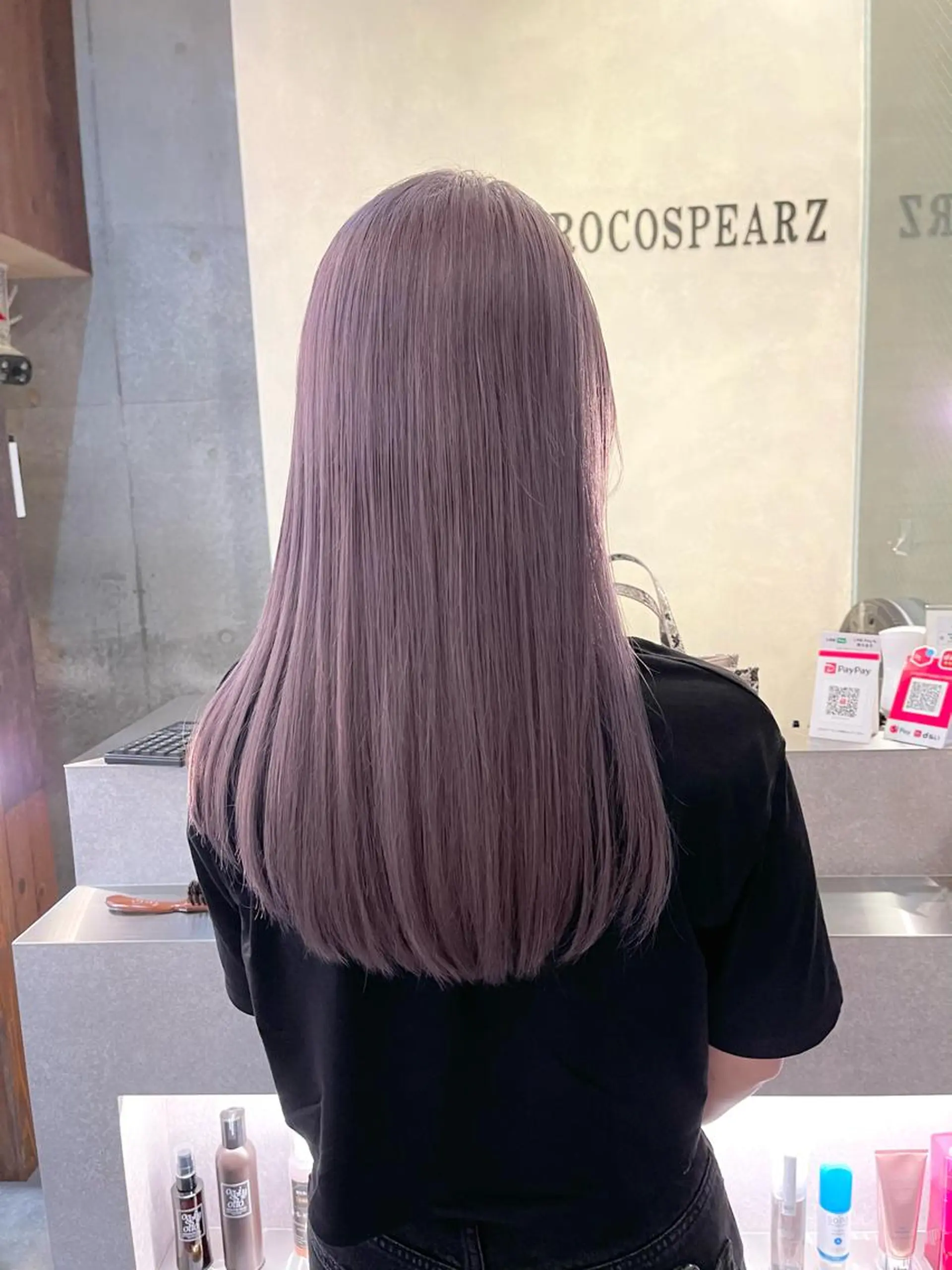 ロング コールネックスザサロン所属・白髪ぼかし×デザイン 🕊️🫧ホウジョウのヘアスタイル