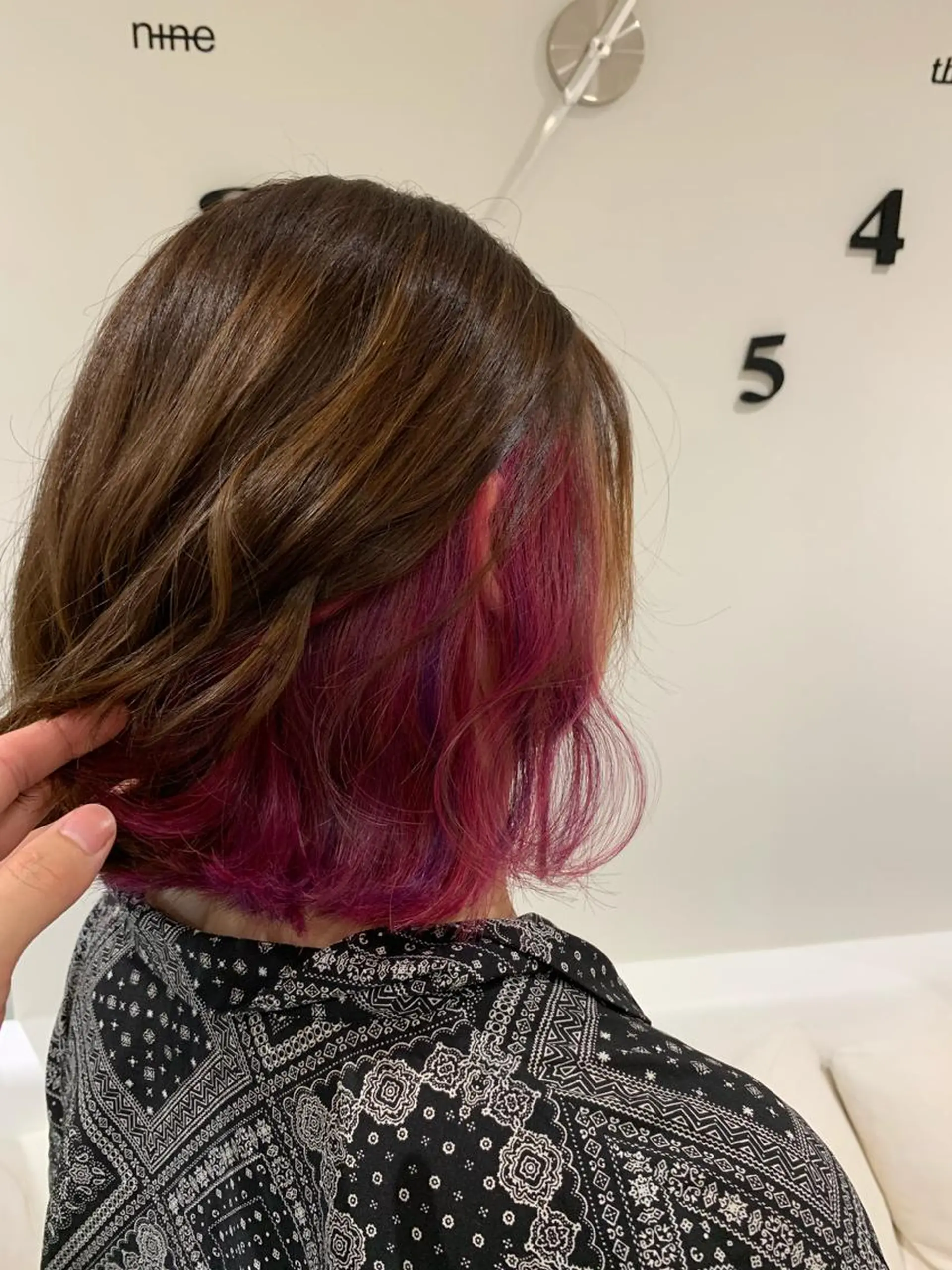 ミディアム カラー ヘアカラー 松吉 純平のヘアスタイル