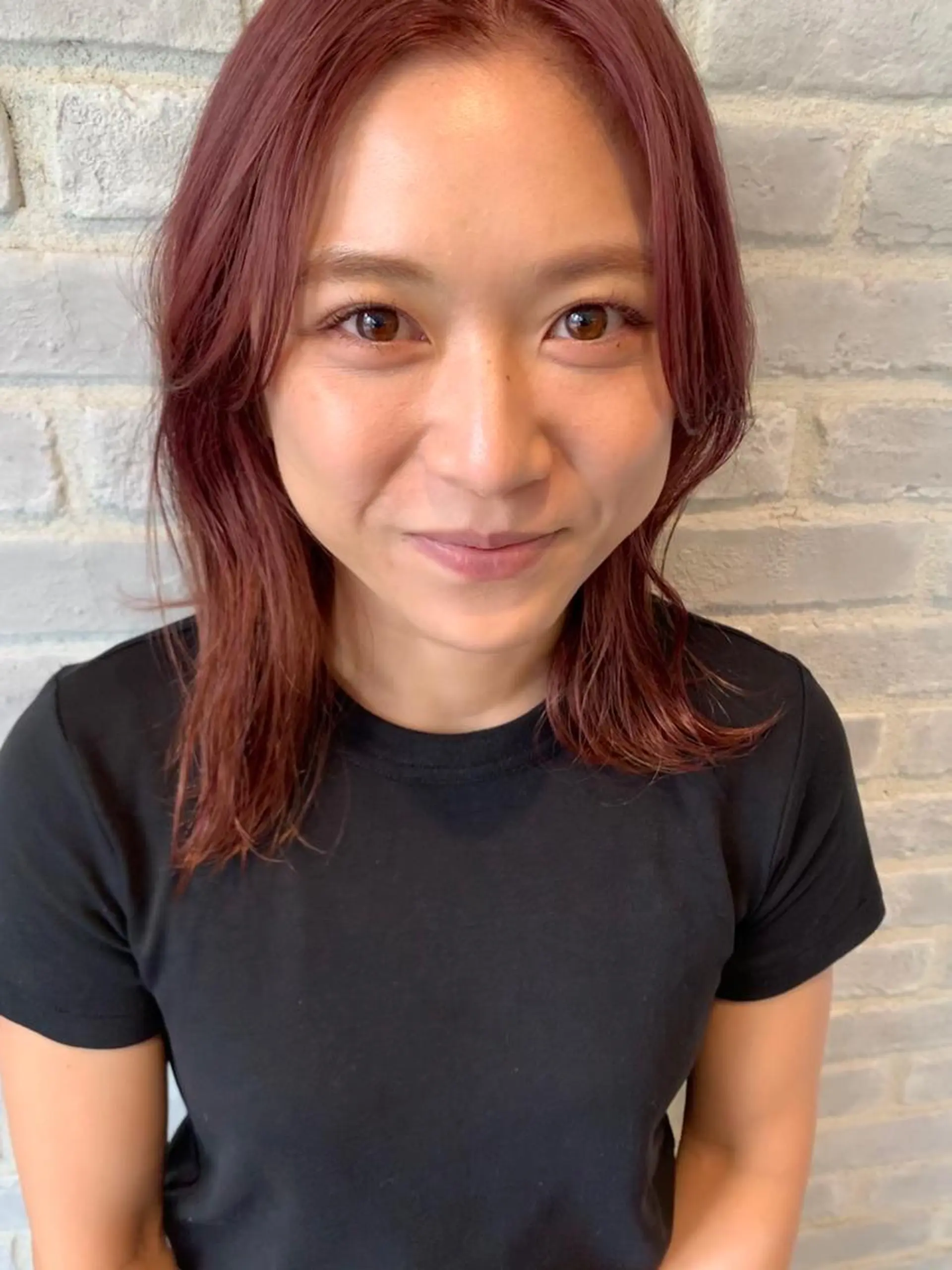 ミディアム カラー ヘアアレンジ カット ヘアカラー トリートメント la fith所属・rico_by ヘアとアイブロウのヘアスタイル