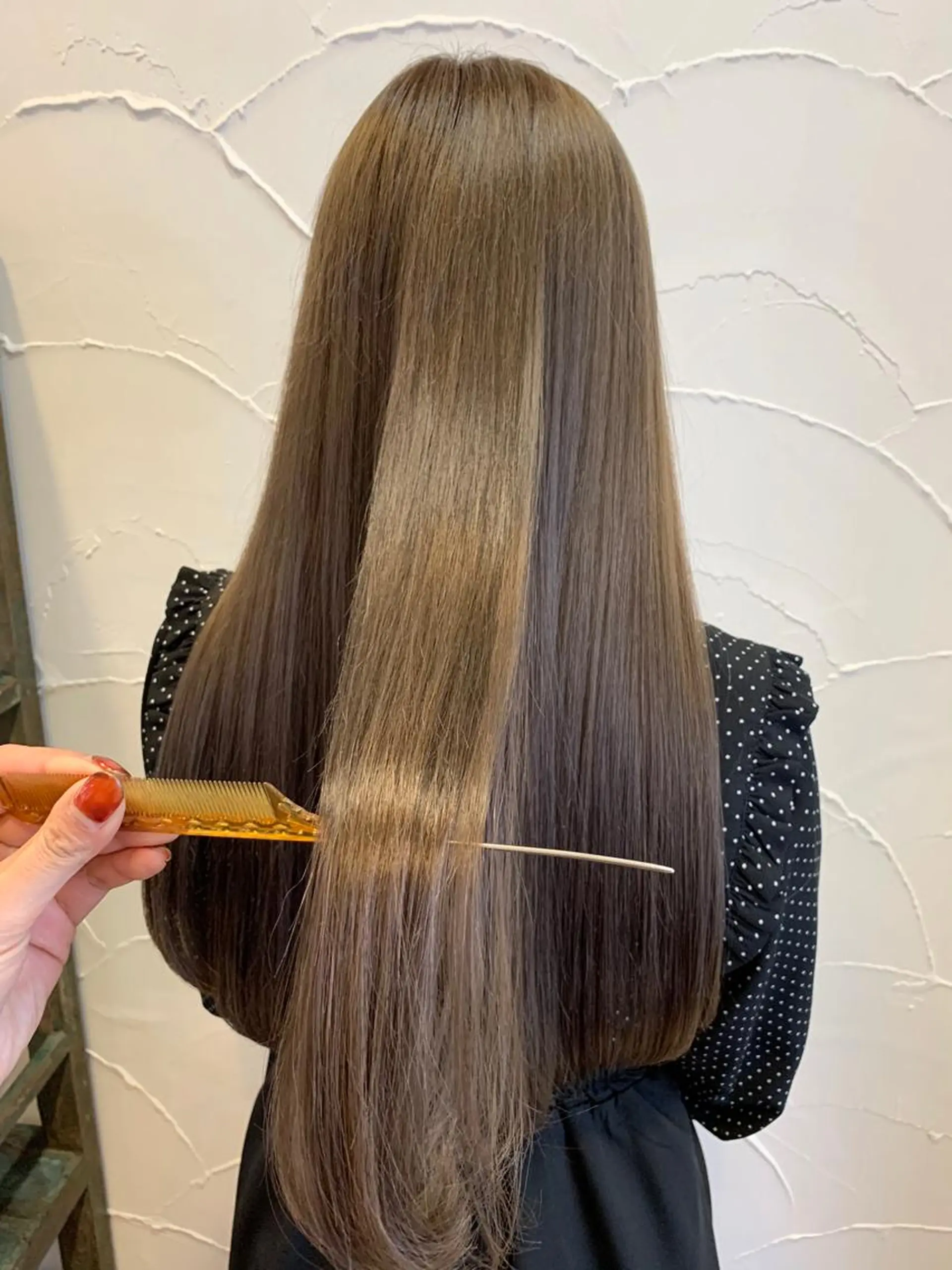 ロング カラー ベージュカラー トリートメント カット ヘアカラー トリートメント ヘッドスパ アイラッシュ💗ヘア デザイナー✨河井のマツエク・マツパデザイン