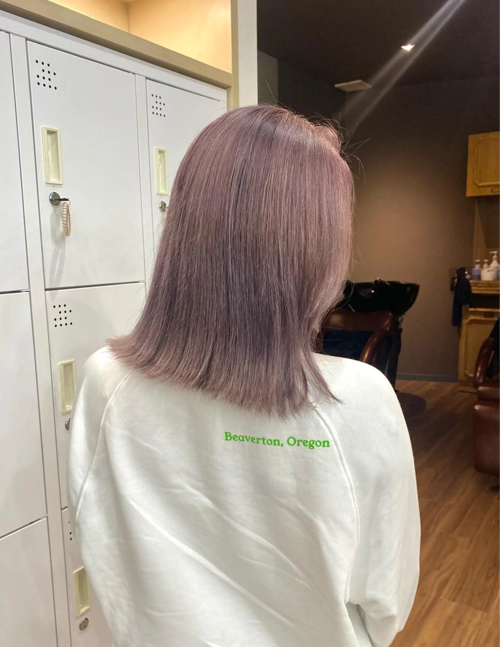ミディアム カラー ヘアアレンジ ヘアカラー ♡韓国風ヘア 🐈♡MIHOのヘアスタイル