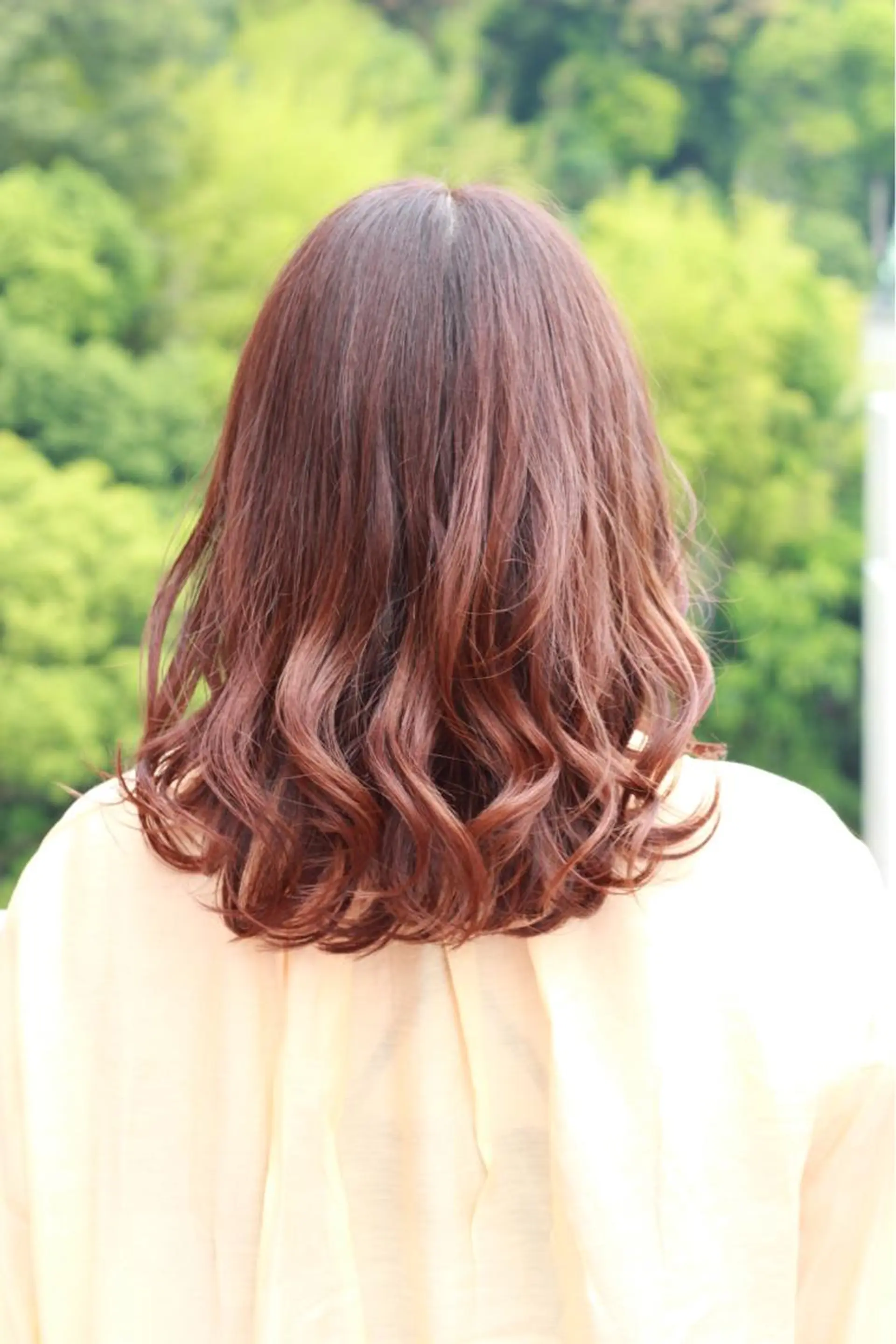 セミロング カラー オレンジ カット ヘアカラー Viage （ビアージュ）のヘアスタイル