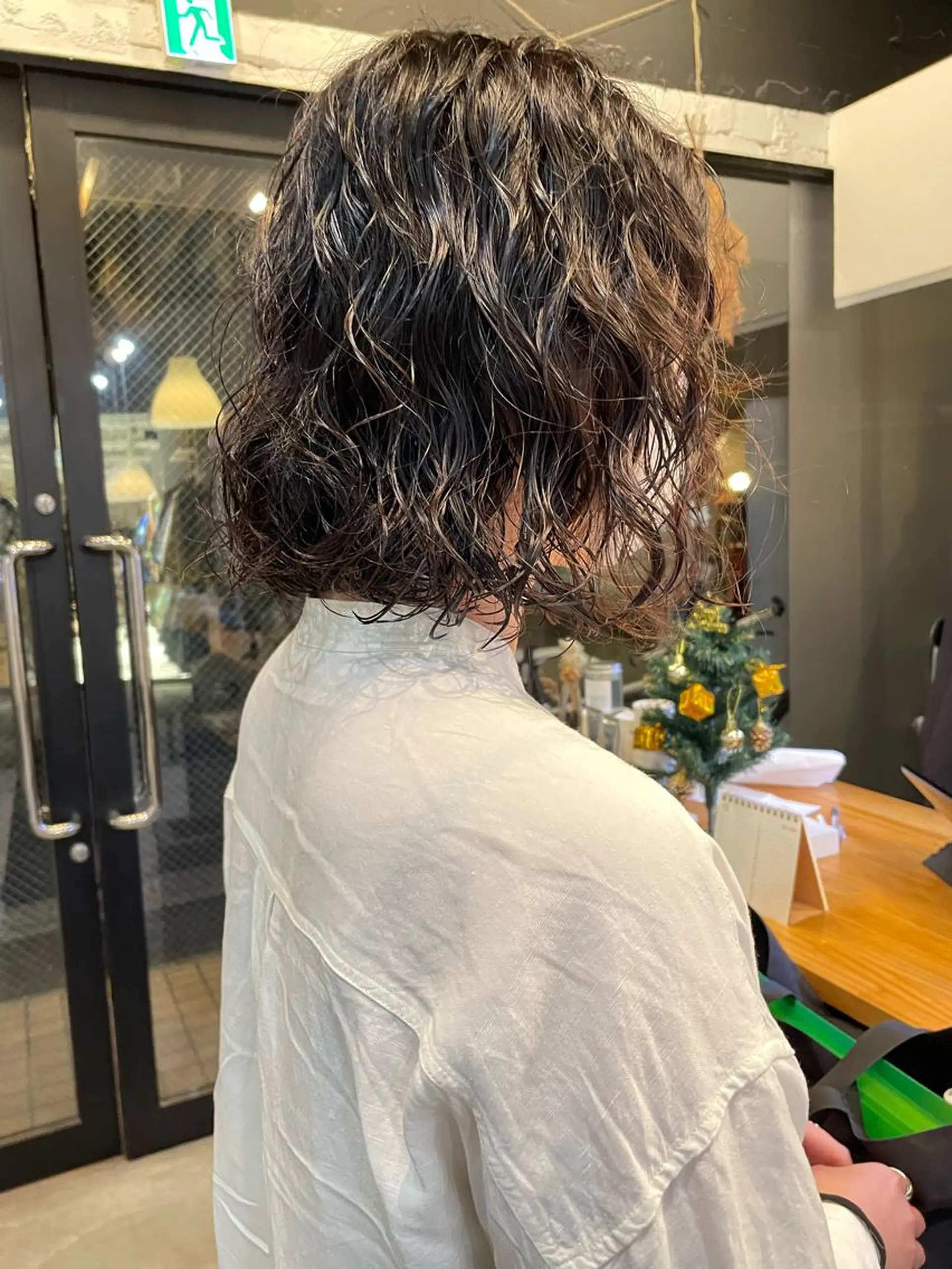 ミディアム パーマ ヘアアレンジ カット パーマ satsuki ito/暖色、パーマのヘアスタイル