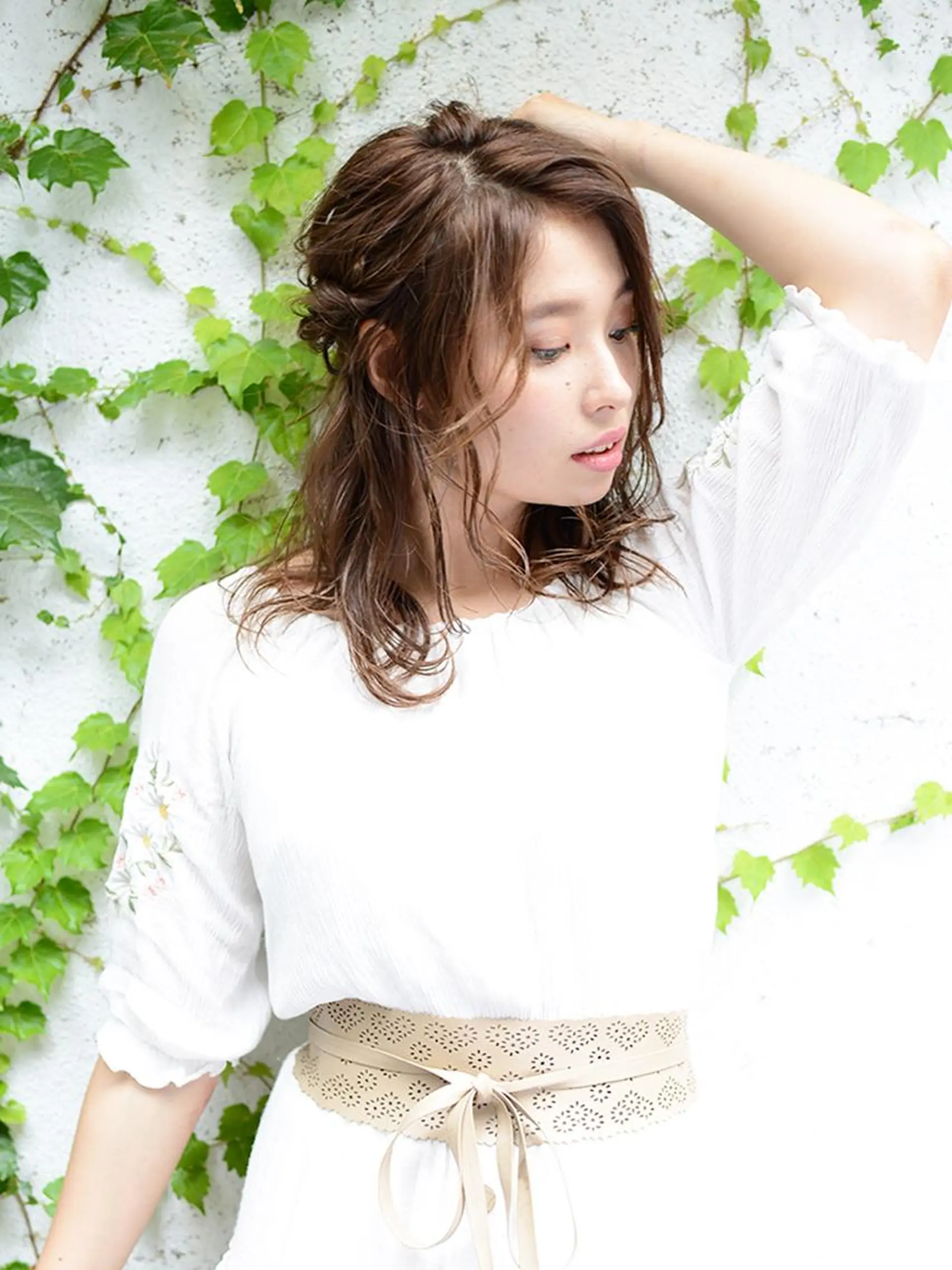 ミディアム カラー パーマ ヘアアレンジ 🫧美髪矯正/ 髪質改善/藤平健太のヘアスタイル