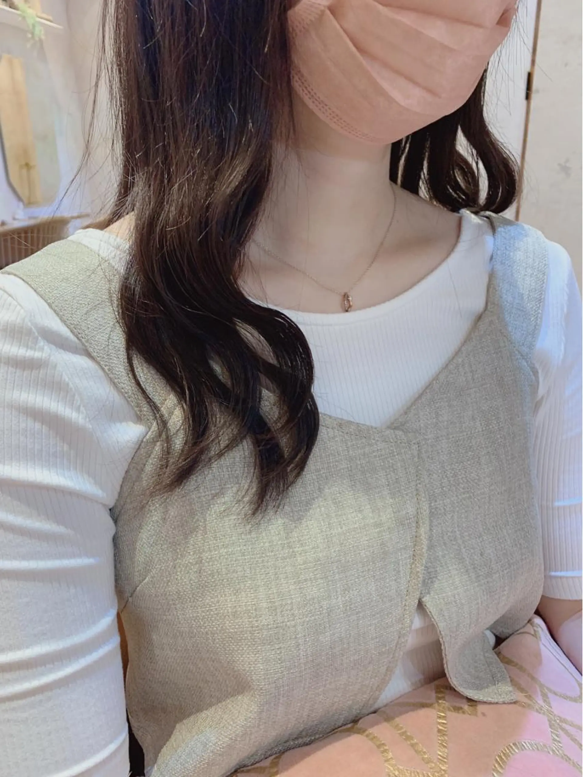 ロング 川井麻由🎀アイドル 量産🎀ピンクカラーのヘアスタイル