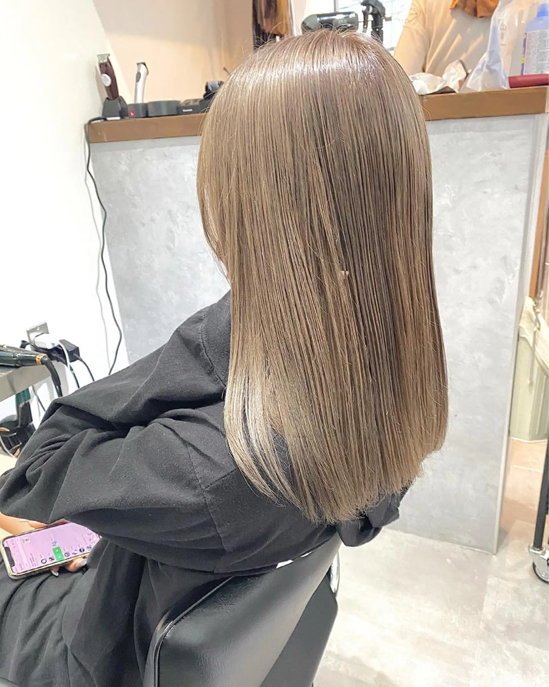 ロング カラー ベージュカラー ハイトーンカラー ヘアカラー トリートメント ブリーチ指名 NO1🌈SAKIのヘアスタイル