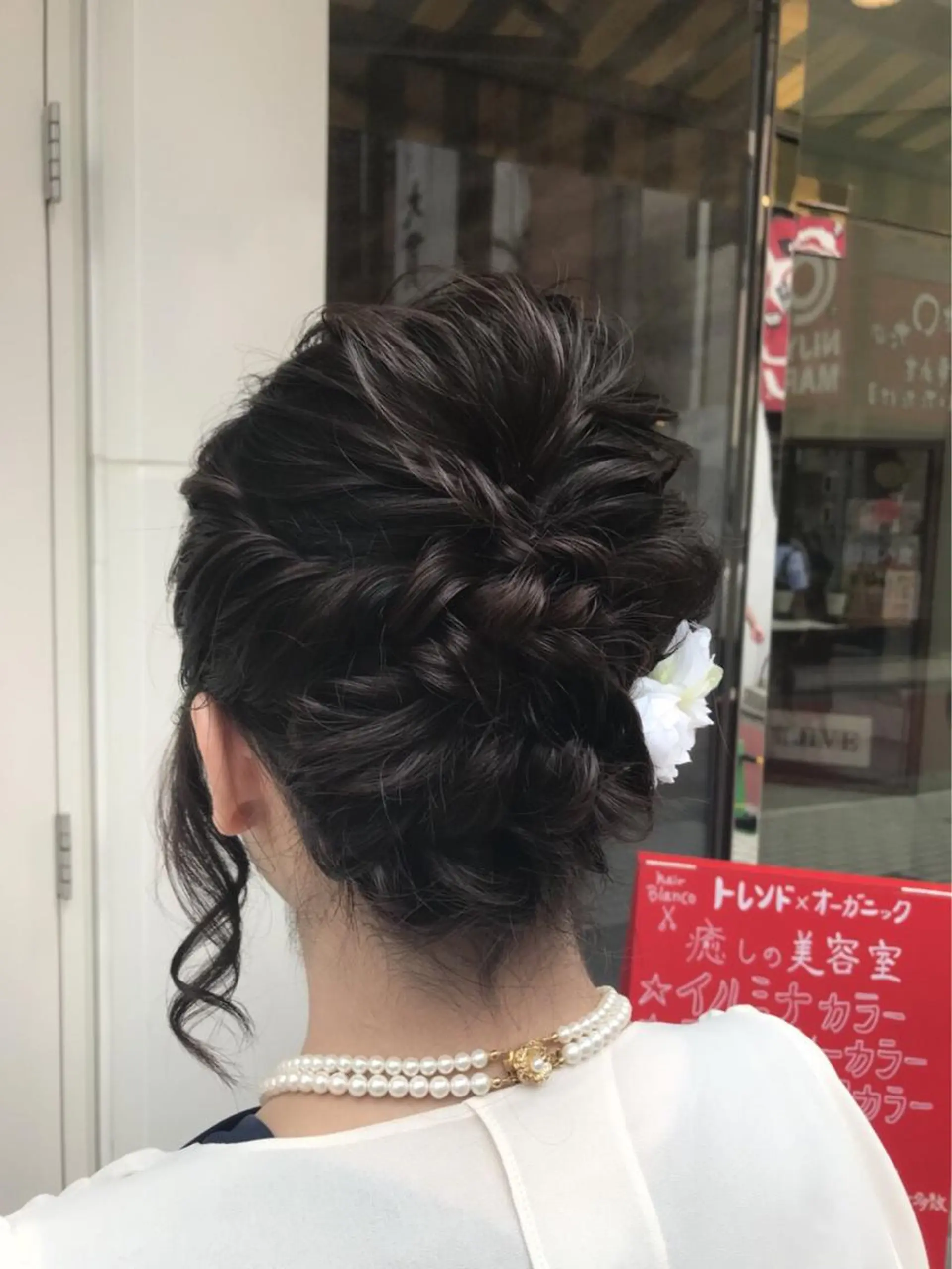 セミロング ヘアアレンジ 💈Blanco💈 カラー&ケア🌈のヘアスタイル