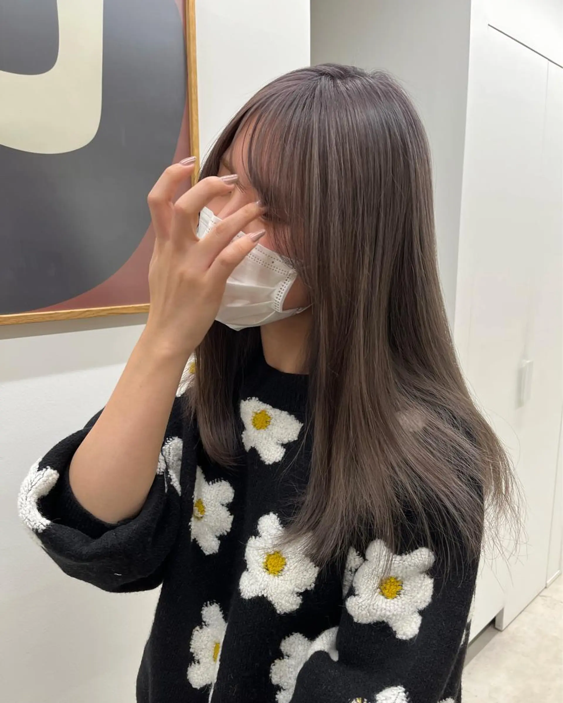 ロング カラー パーマ ヘアアレンジ メンズ キッズ ネイル マツエク・マツパ アイブロウ グレージュ 眉カラー お洒落パーマ/ボブ ❄️Tomoka❄️のヘアスタイル