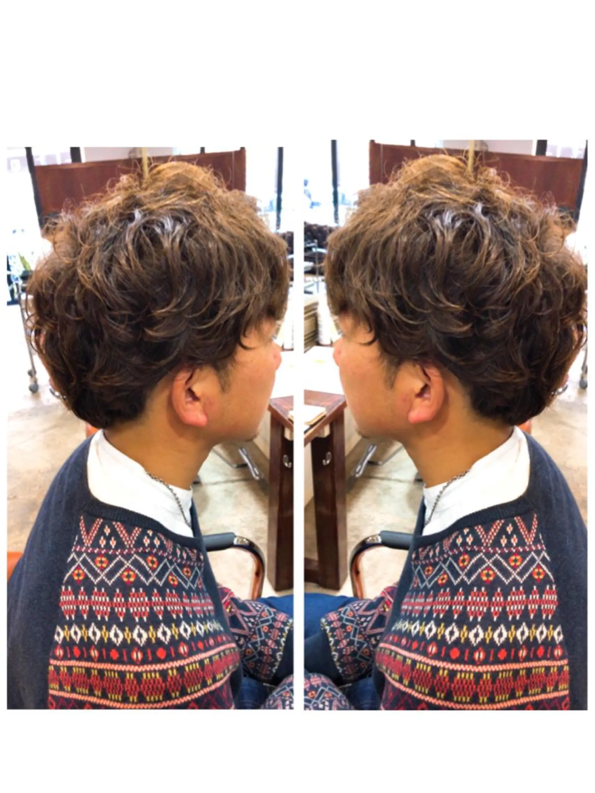 パーマ メンズ カット パーマ 品田 真里のヘアスタイル