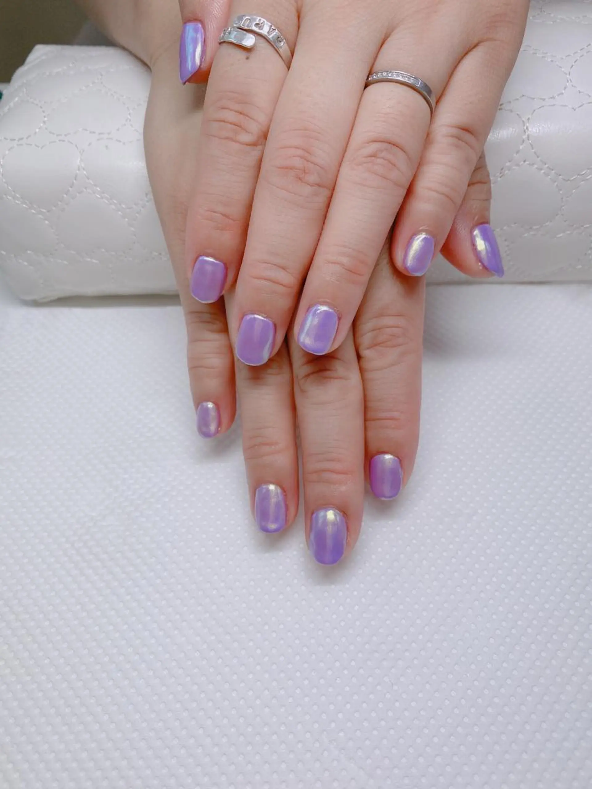 ネイル オーロラネイル パープル Re:Ø nail 🩵TSUJIのネイルデザイン