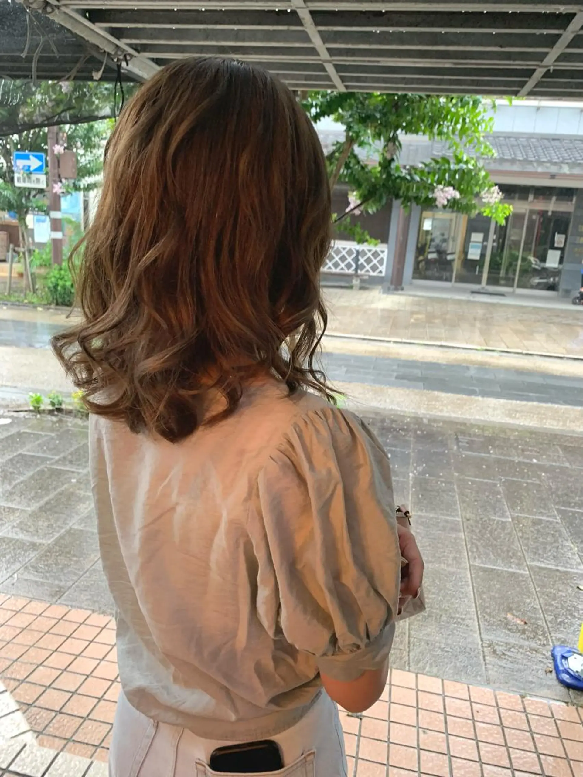 セミロング カラー グレージュ Lunapiena所属・Lunapiena 🫧ナナのヘアスタイル