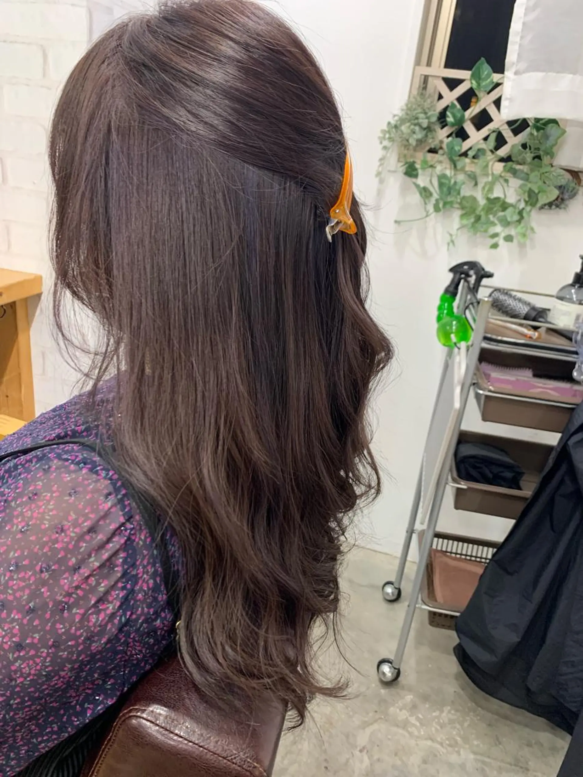 ロング ハイライト しば たのヘアスタイル