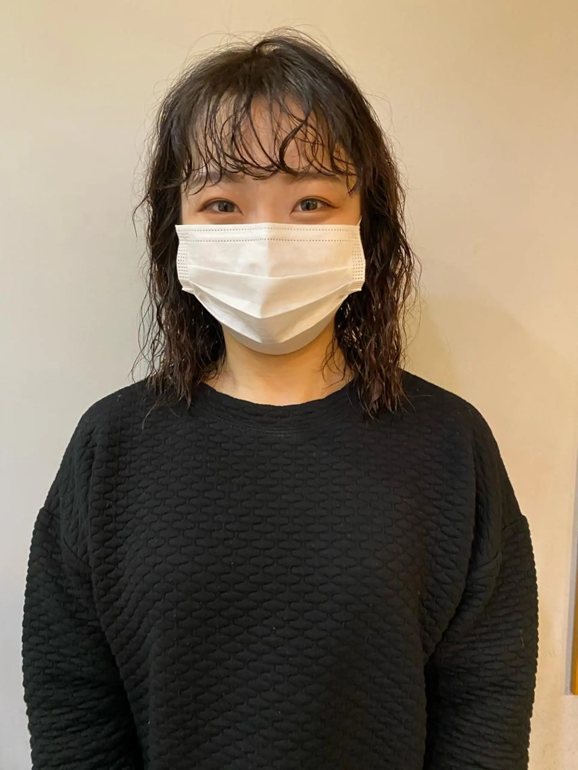 ミディアム パーマ カット パーマ トリートメント 店長　ショート& パーマ　坂本のヘアスタイル