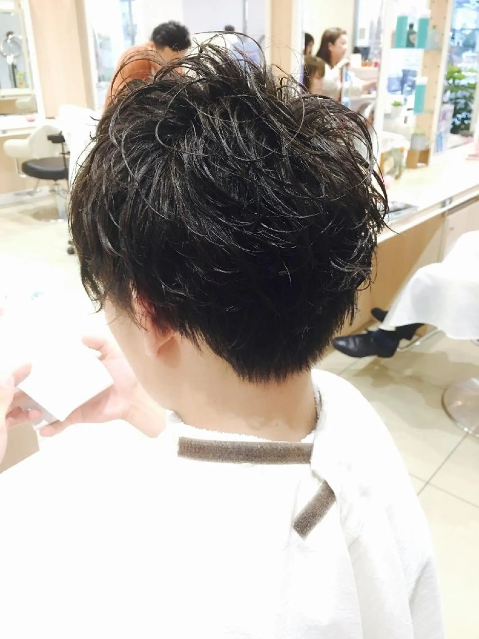 ショート メンズ パーマ 山内 佐江子のヘアスタイル
