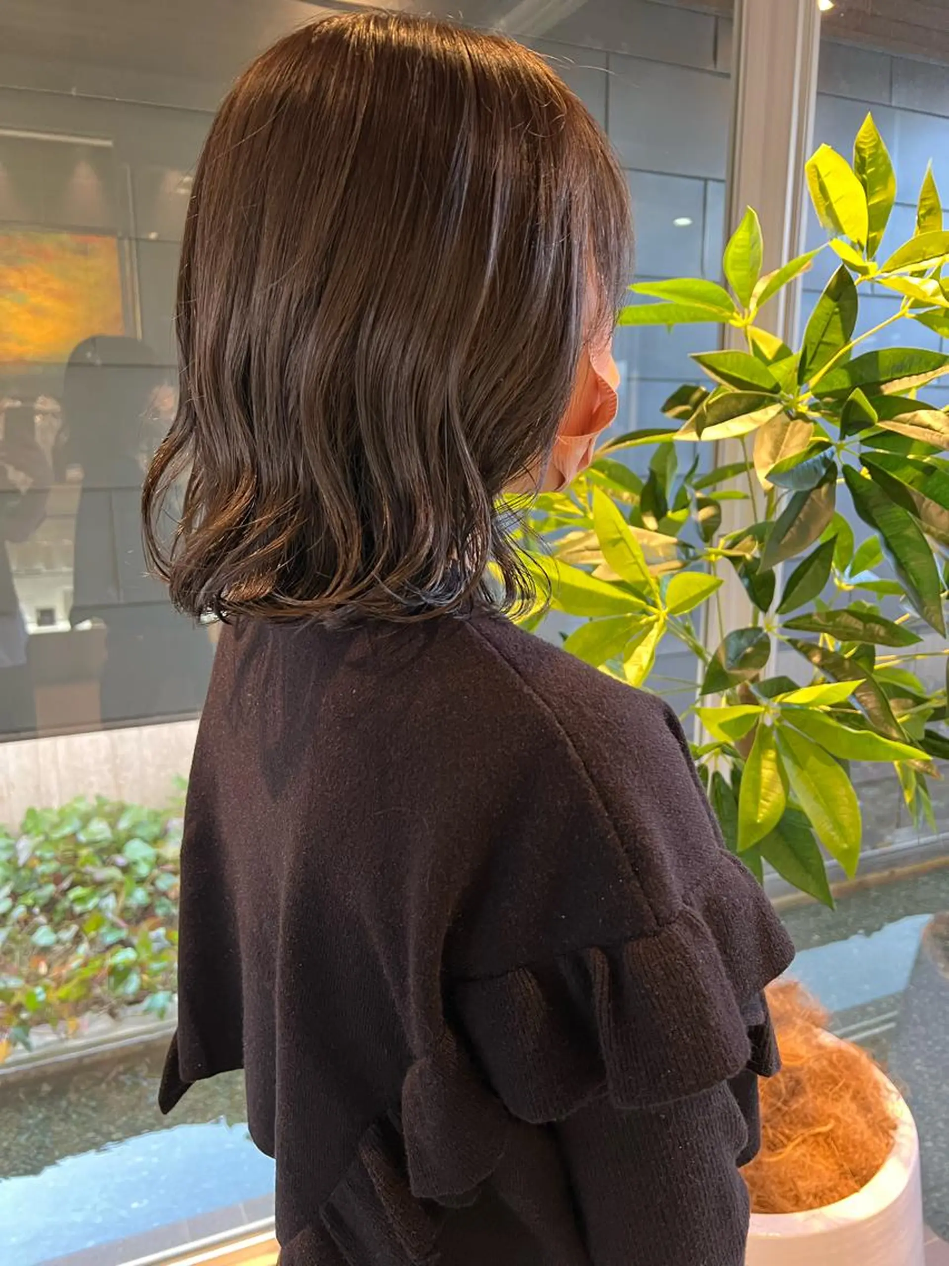 ミディアム カラー ブリーチ 透明感カラー グレージュ ラベンダーカラー ラベンダーグレージュ nambu-GARDEN所属・高橋 美波のヘアスタイル