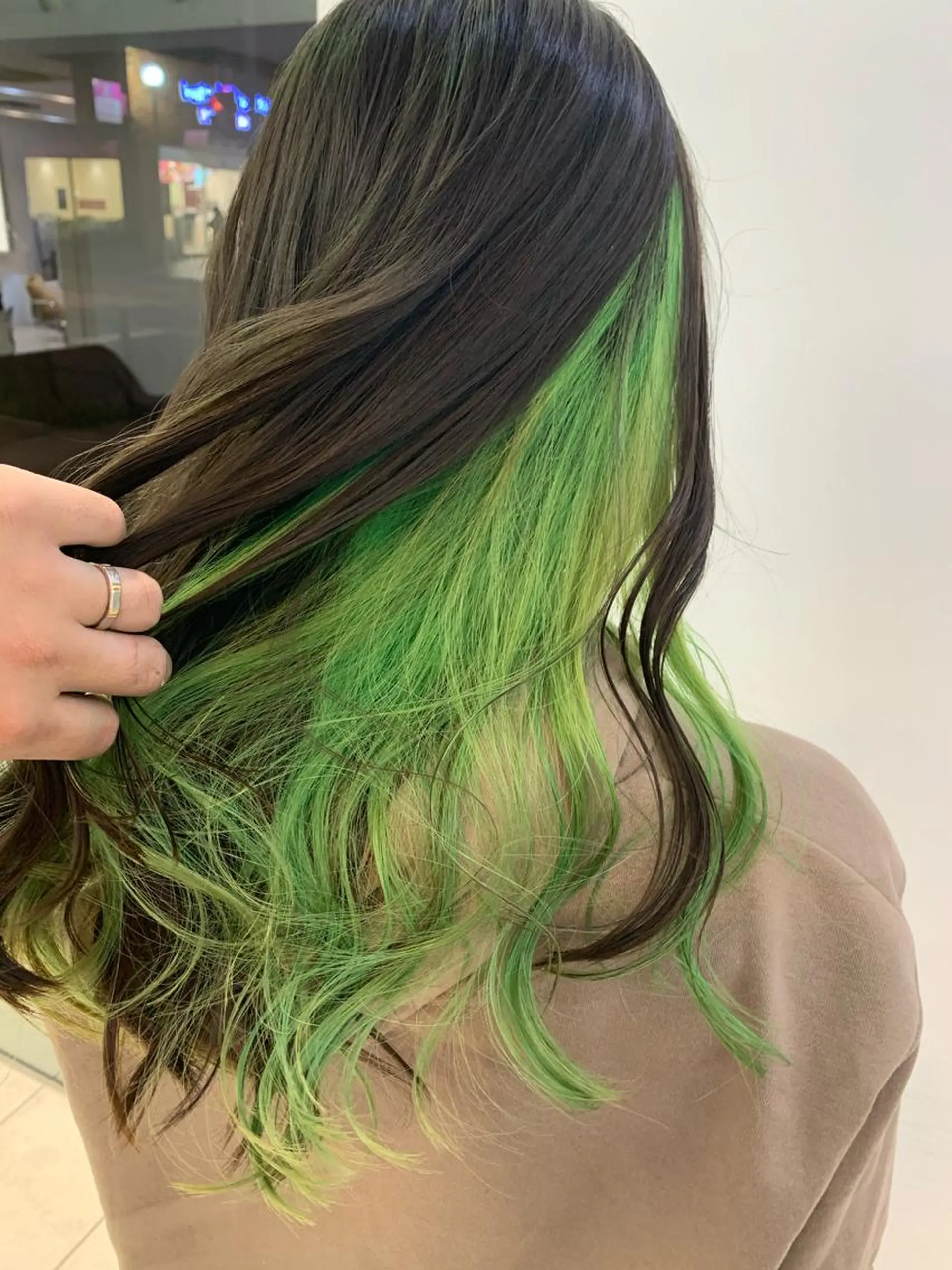 ミディアム カラー ヘアアレンジ 竹井 寛喜のヘアスタイル