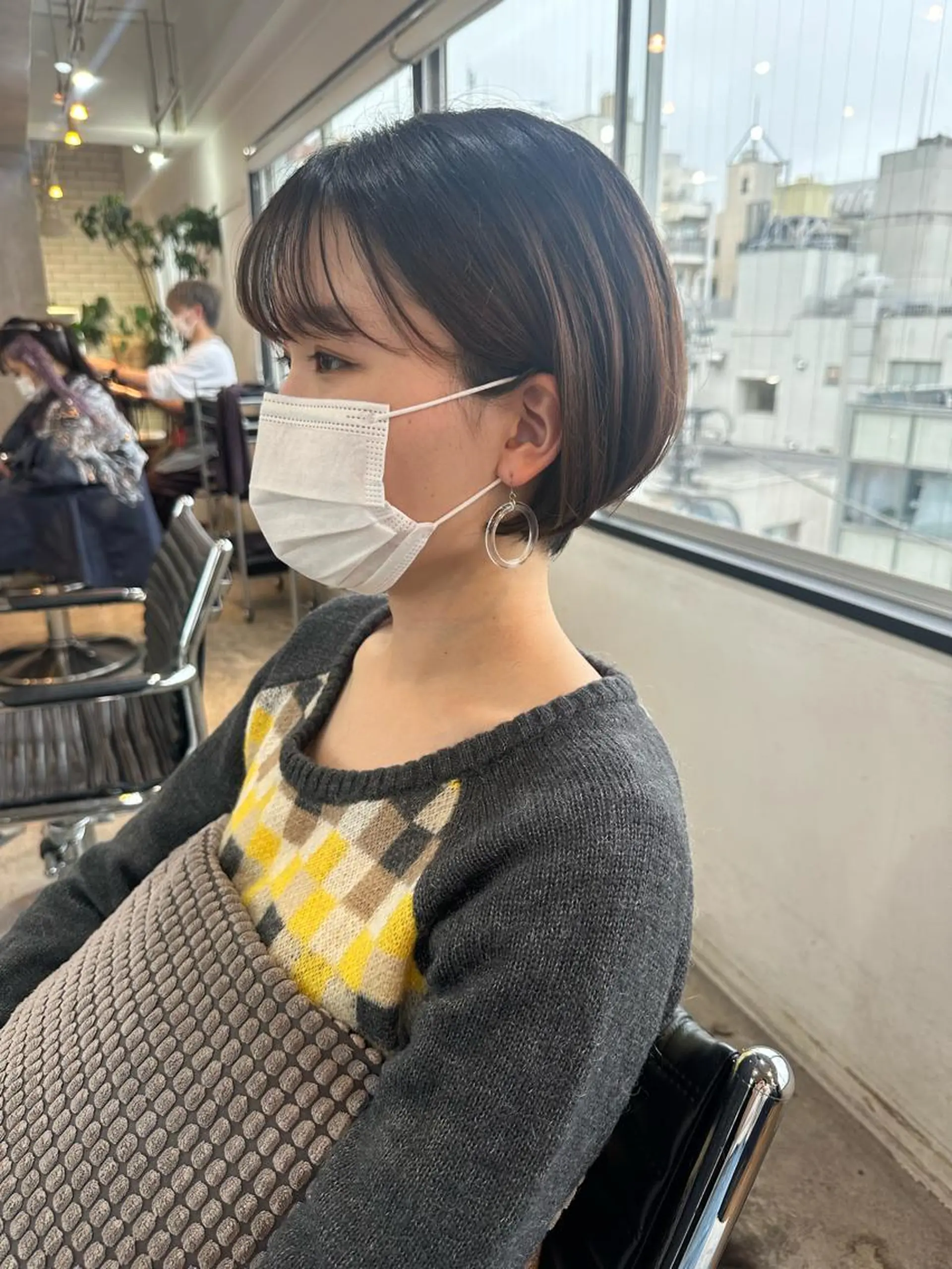 ショート カラー ヘアアレンジ ショートボブ ボブ ショートヘア stylist/蛯谷 珠里のヘアスタイル