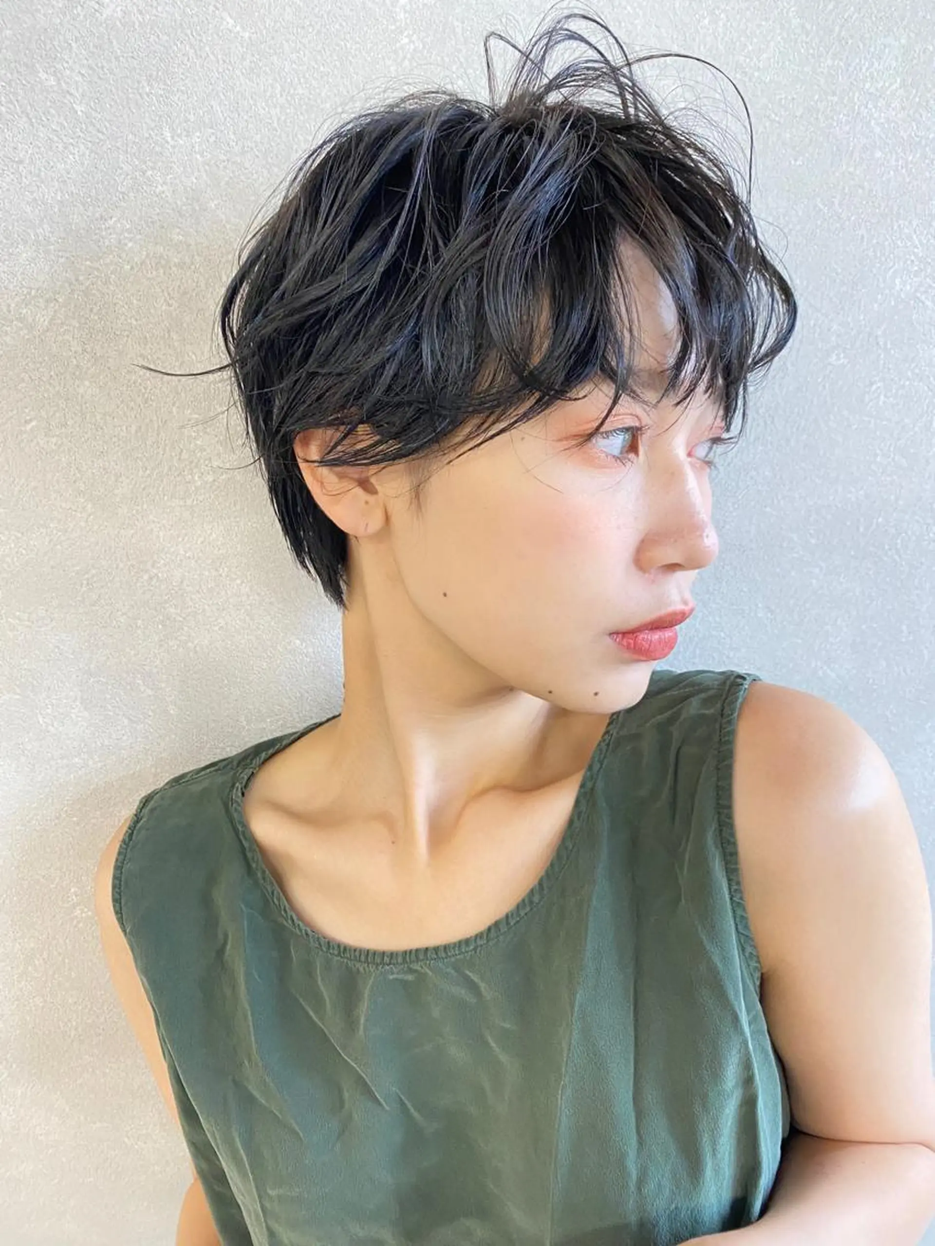 ショート カラー パーマ ヘアアレンジ 髪質改善カラー&TR 縮毛矯正/弱酸性矯正のヘアスタイル