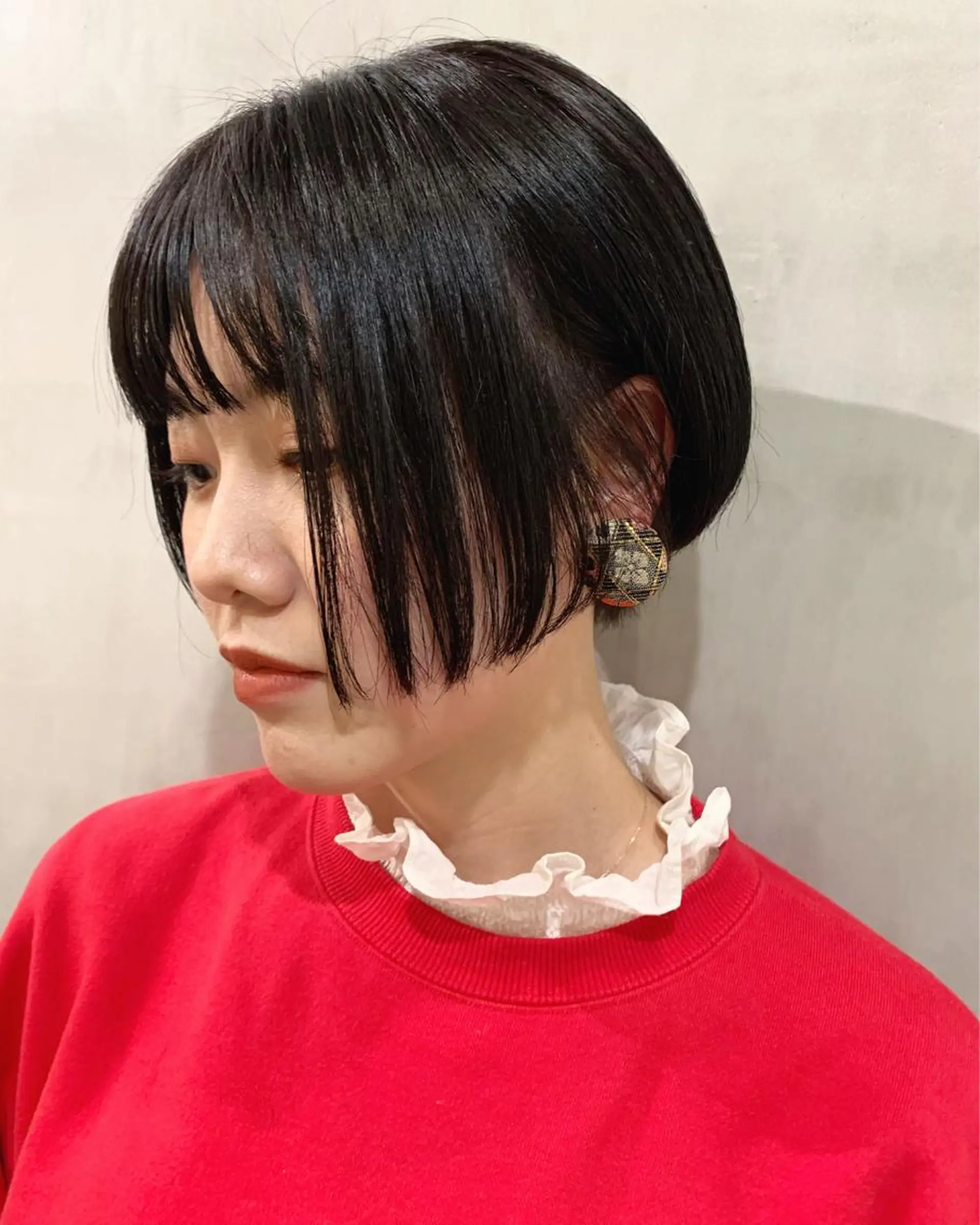 ショート カラー カット ヘアカラー トリートメント 優 作のヘアスタイル