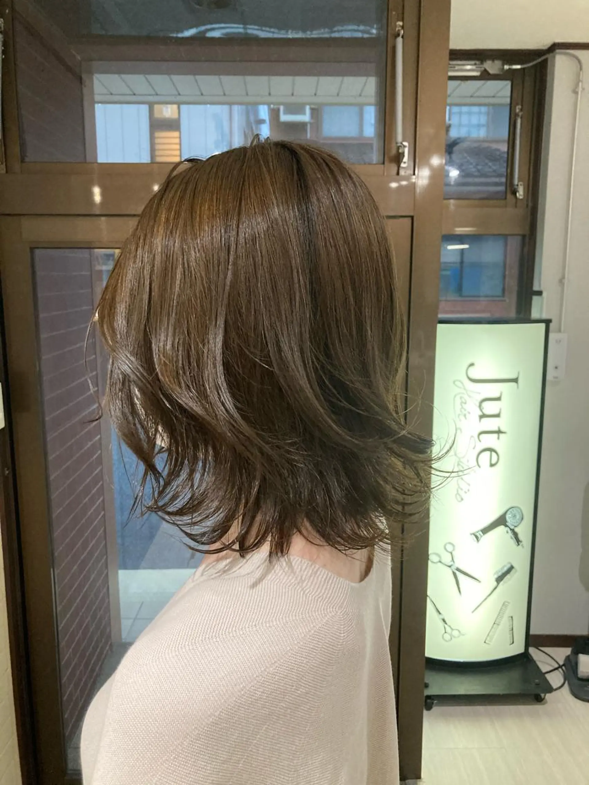 ミディアム カット ヘアカラー トリートメント hair salon rita 野々市所属・中野 幹也のヘアスタイル