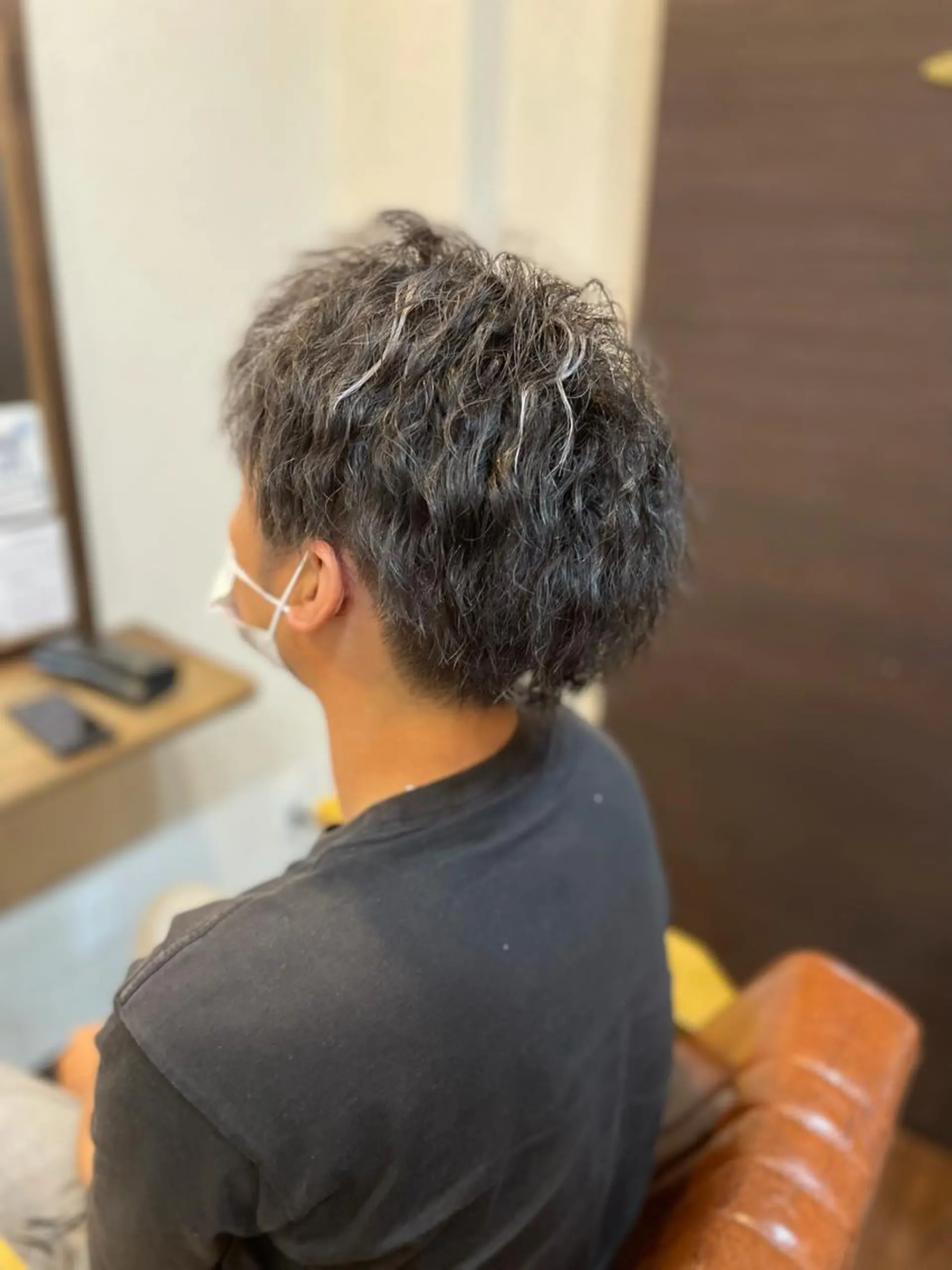 ショート カラー パーマ メンズ メンズハイライト メンズメッシュ マッシュ ツーブロック ハイライトカラー ✨縮毛矯正メニュー 追加 中山大輔✨のヘアスタイル