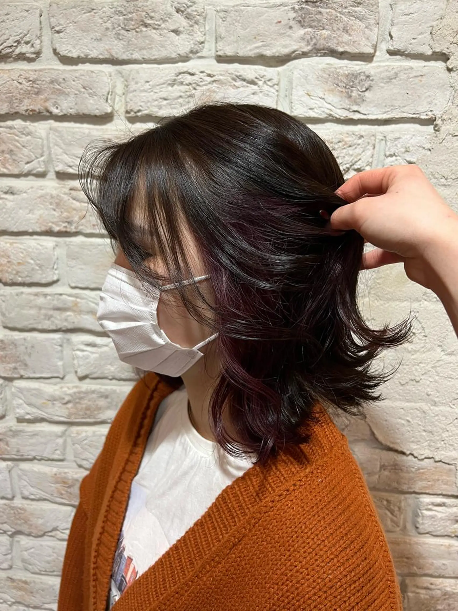 ミディアム カラー ブリーチ インナーカラー ヘアカラー 透明感カラー🌱 🍑天野琴音🍑のヘアスタイル