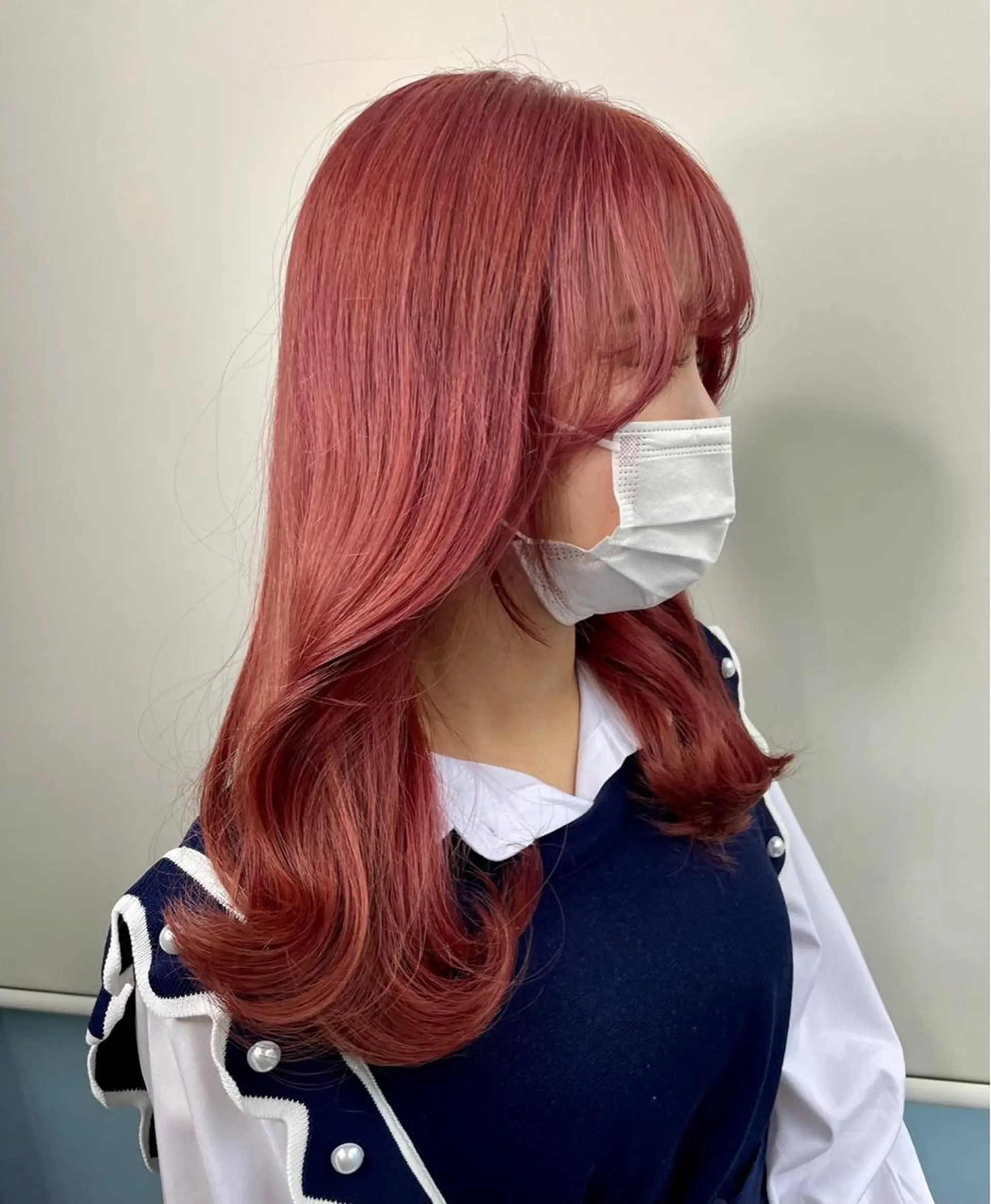 セミロング ワンホンレイヤー 福岡天神RAIRAのヘアスタイル