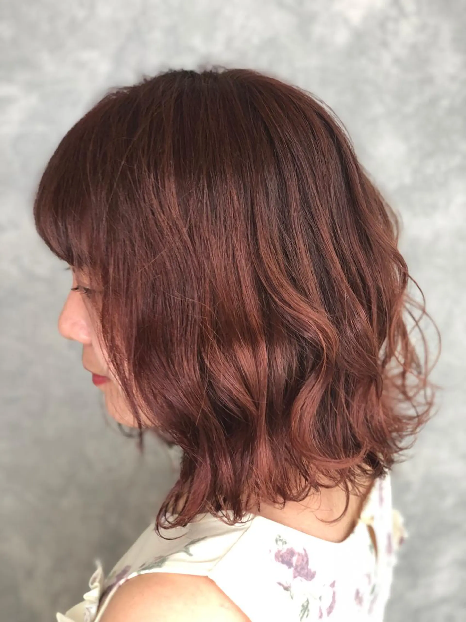 ミディアム カラー ヘアアレンジ カット 渡辺　亮/ ハイライト/髪質改善のヘアスタイル