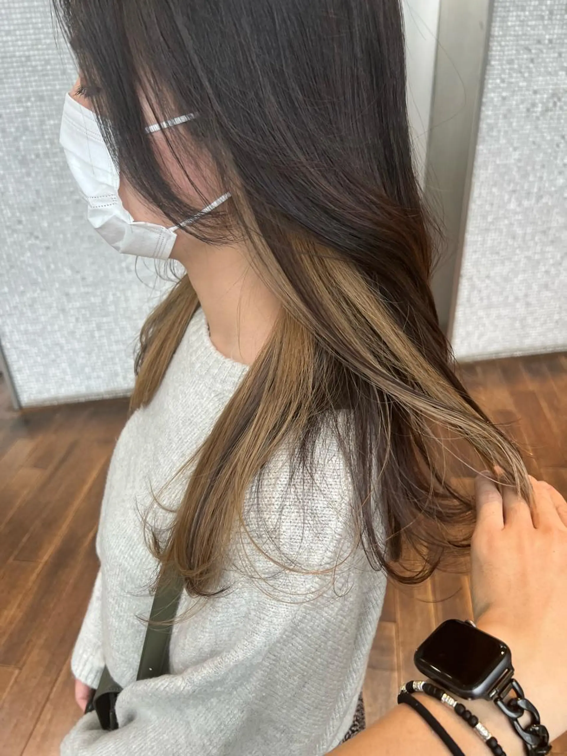 ロング カラー インナーカラー ロング カット ヘアカラー 誰よりも丁寧なカット 🍀小林輝のヘアスタイル