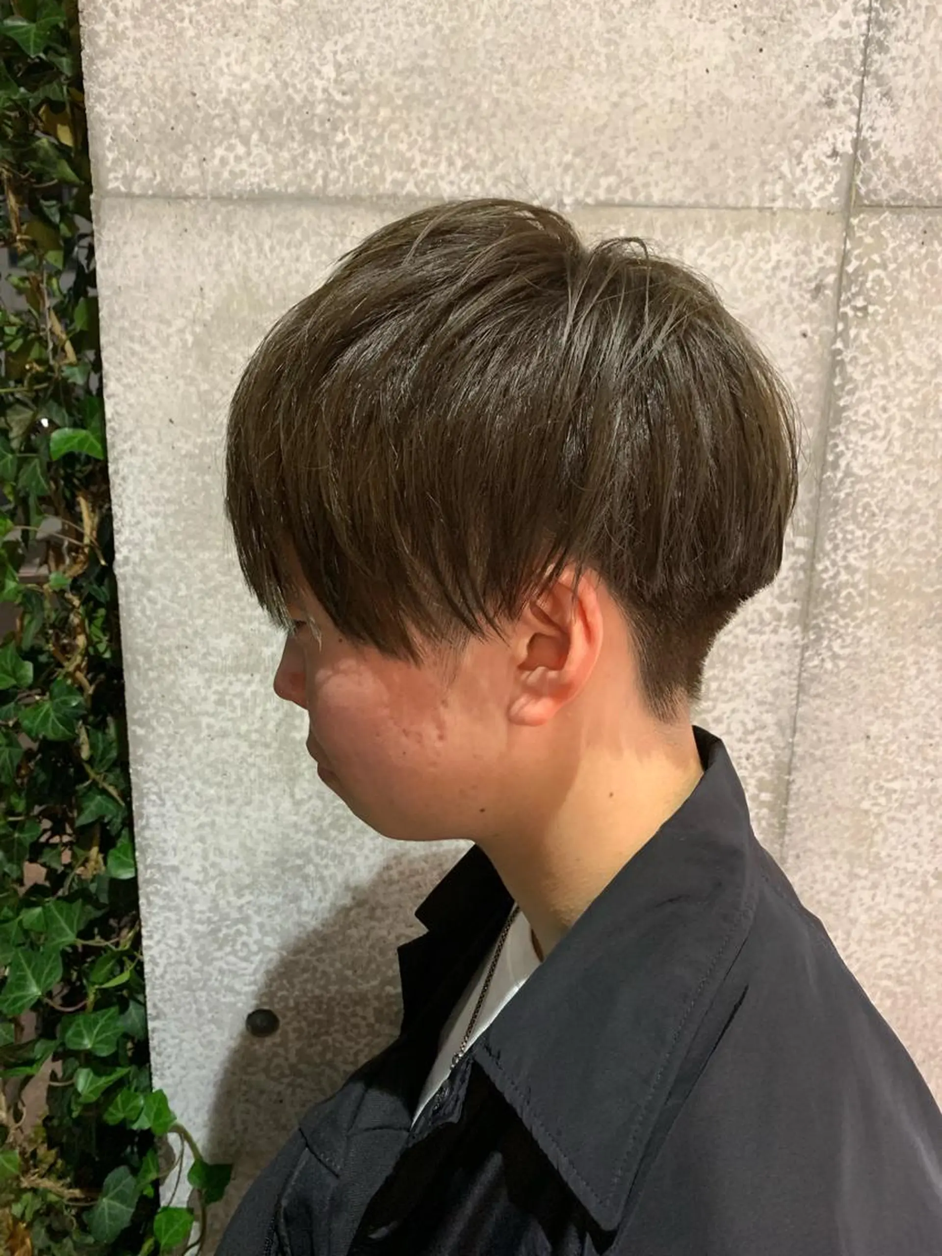 ショート カラー メンズ メンズパーマフェード シモジタカヒロのヘアスタイル
