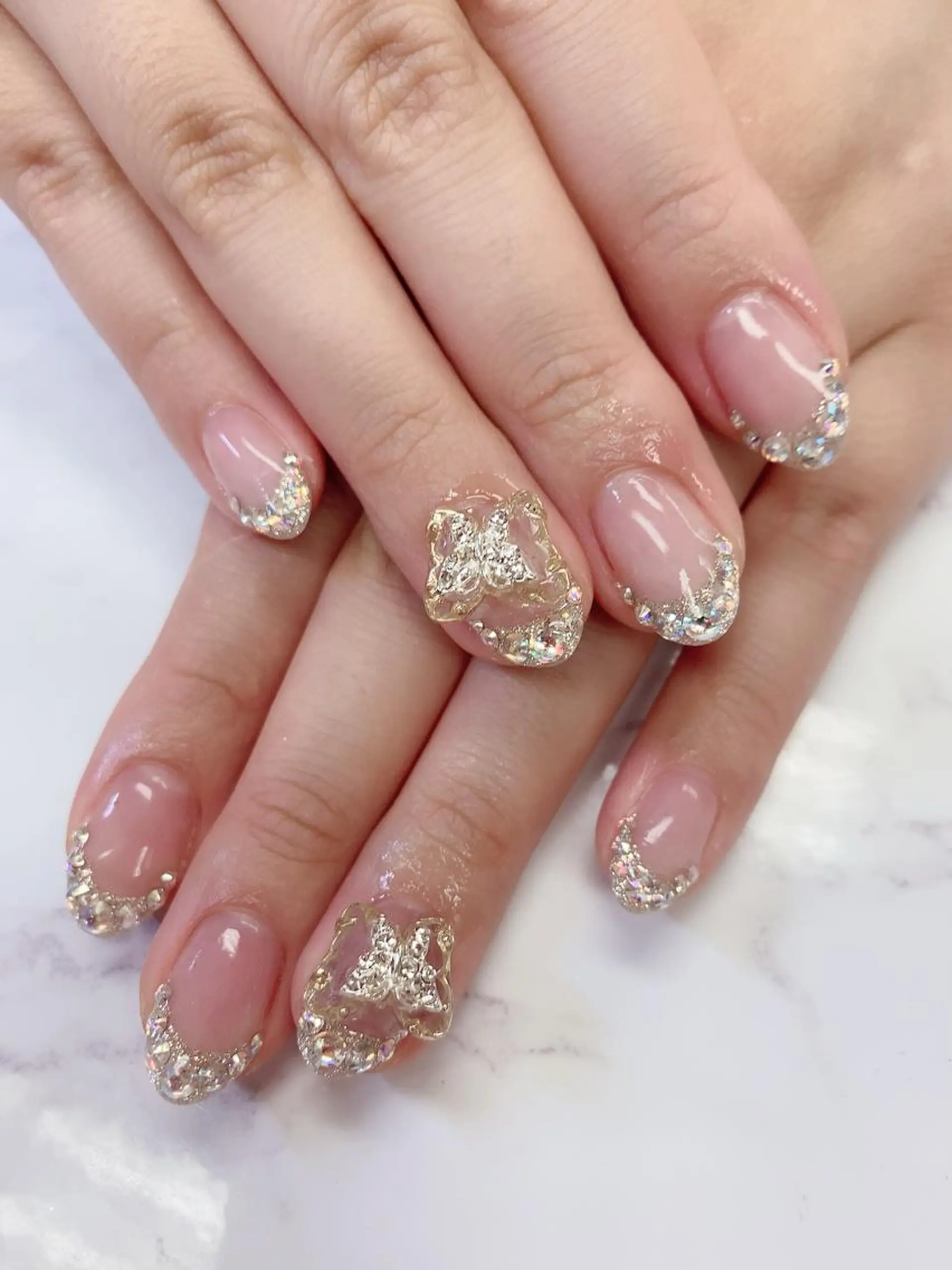 ショート ハンドネイル JNA認定講師🌸 RIEのネイルデザイン
