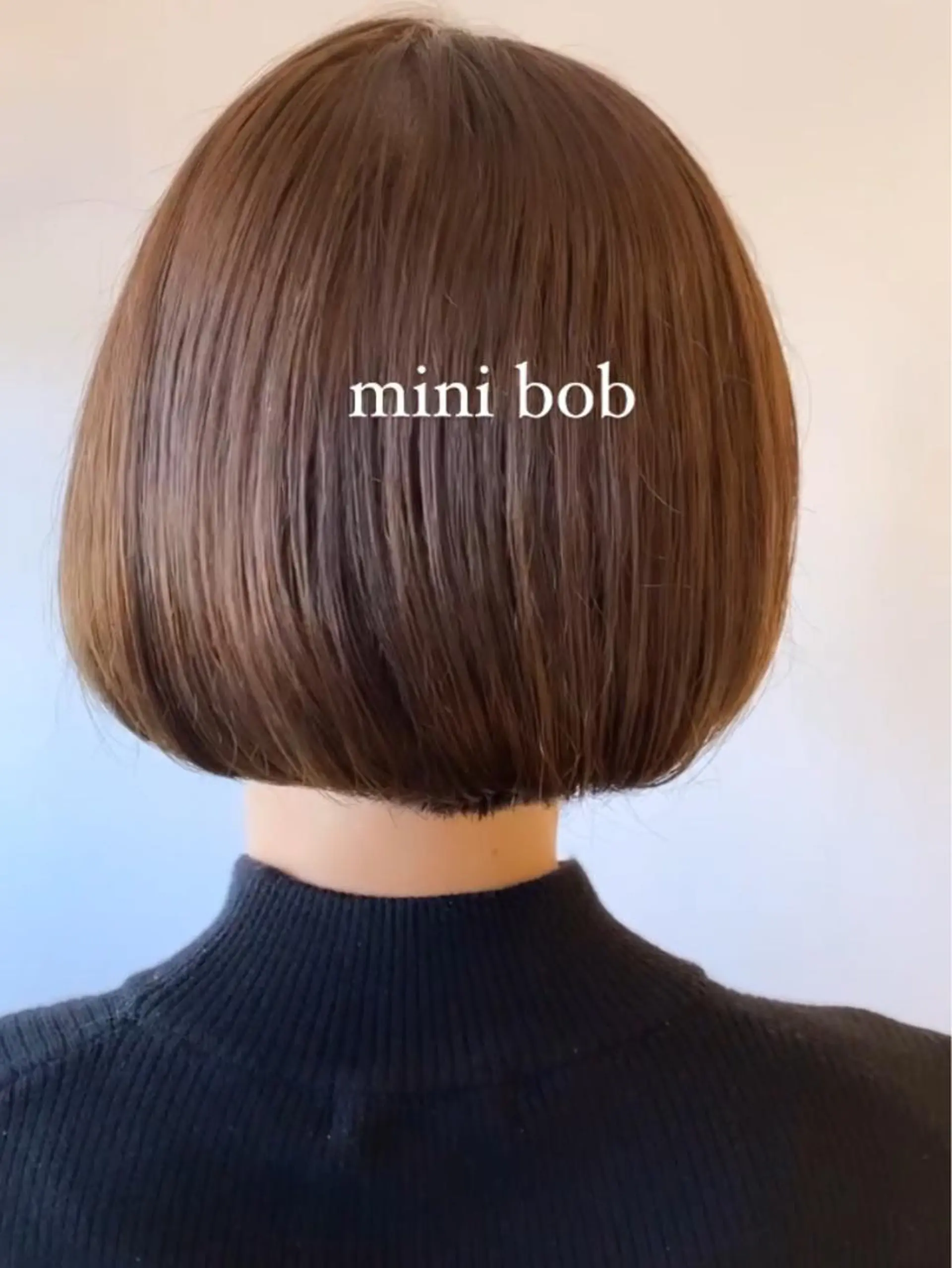 ショート ボブ カット milis 知崎春奈のヘアスタイル
