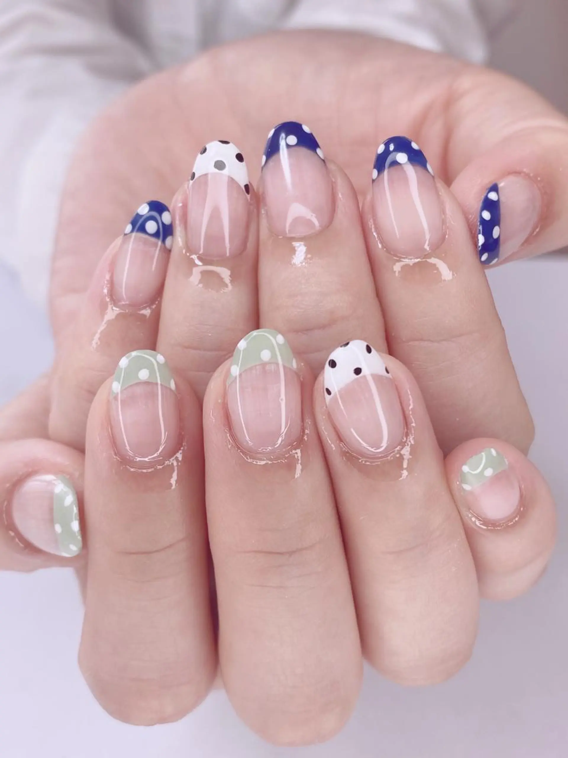 ネイル アートネイル オーロラネイル 桜ネイル クリアネイル フレンチネイル Ｎail Ｓalon ertiのネイルデザイン