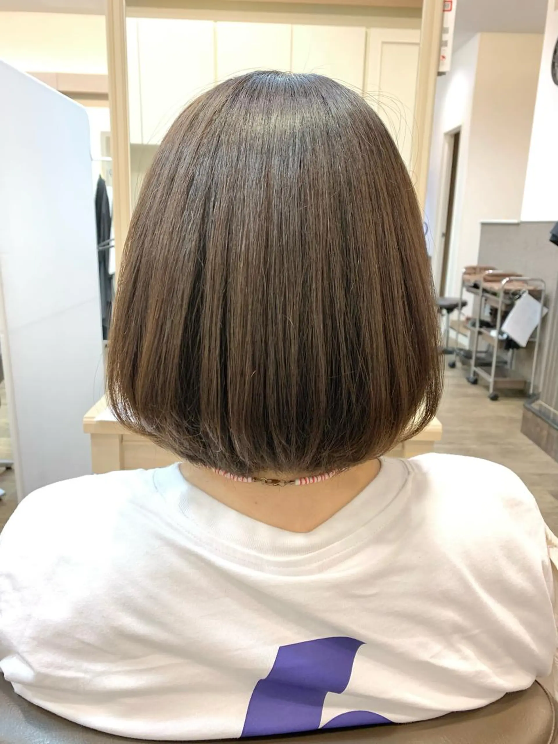 ショート ボブ カット トリートメント 福原遼華/小顔ショー ト/髪質改善のヘアスタイル